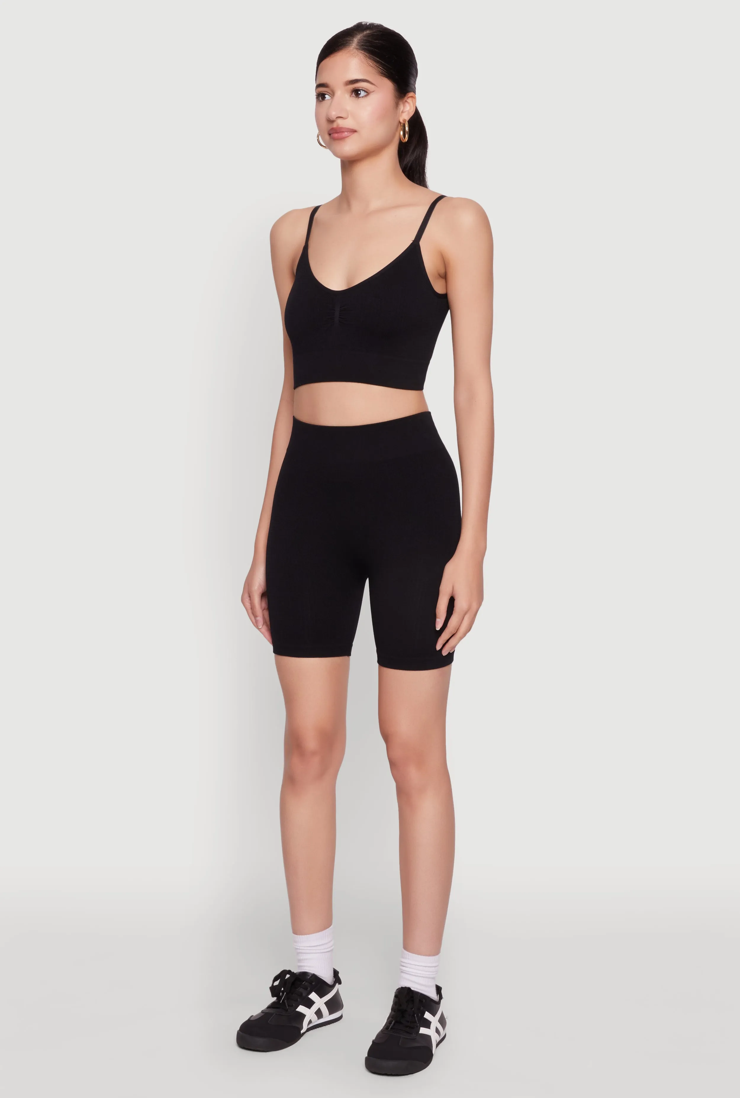 Textured Knit Cropped Cami Top sold by Rainbow product image thumbnail 5