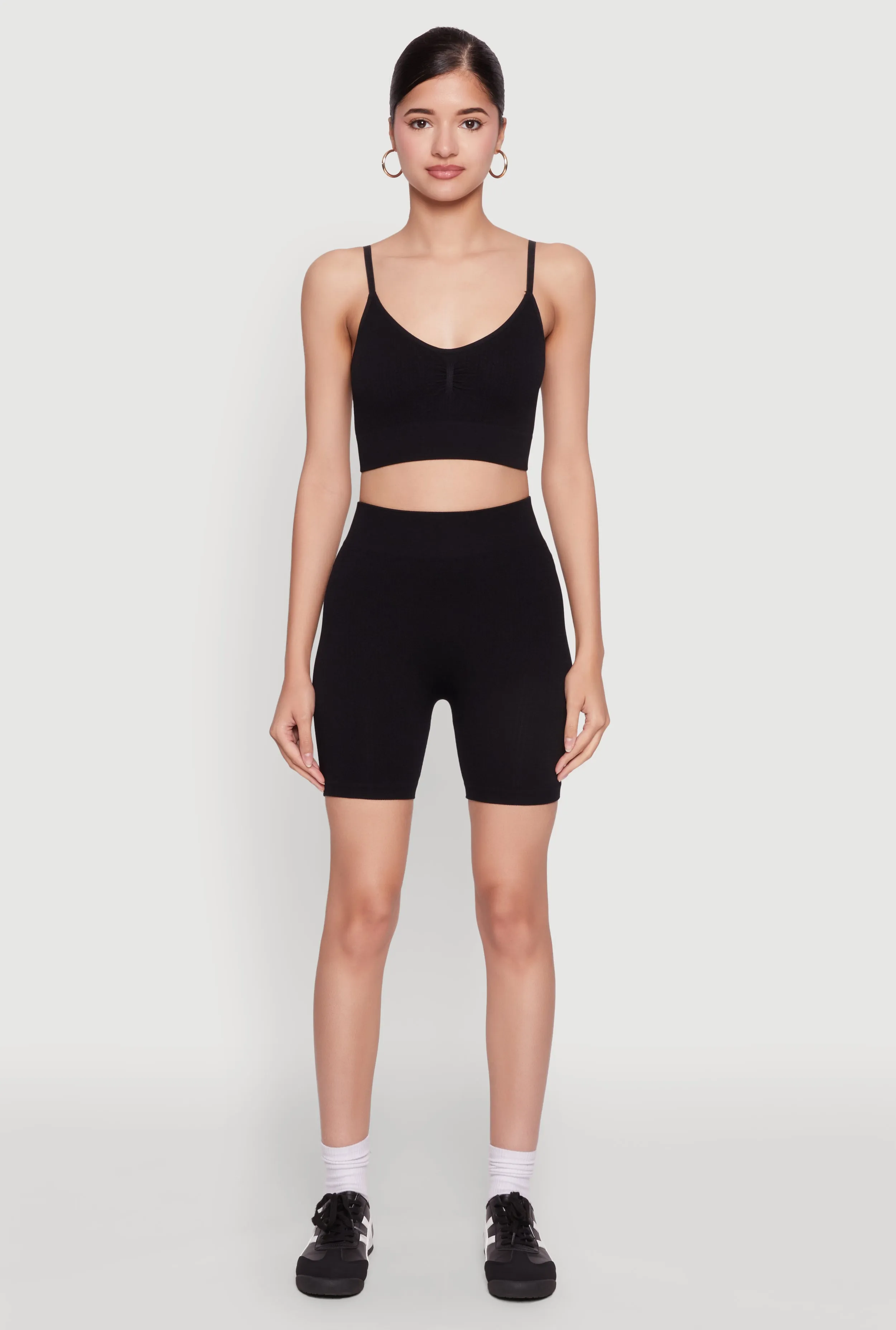 Textured Knit Cropped Cami Top sold by Rainbow product image thumbnail 3