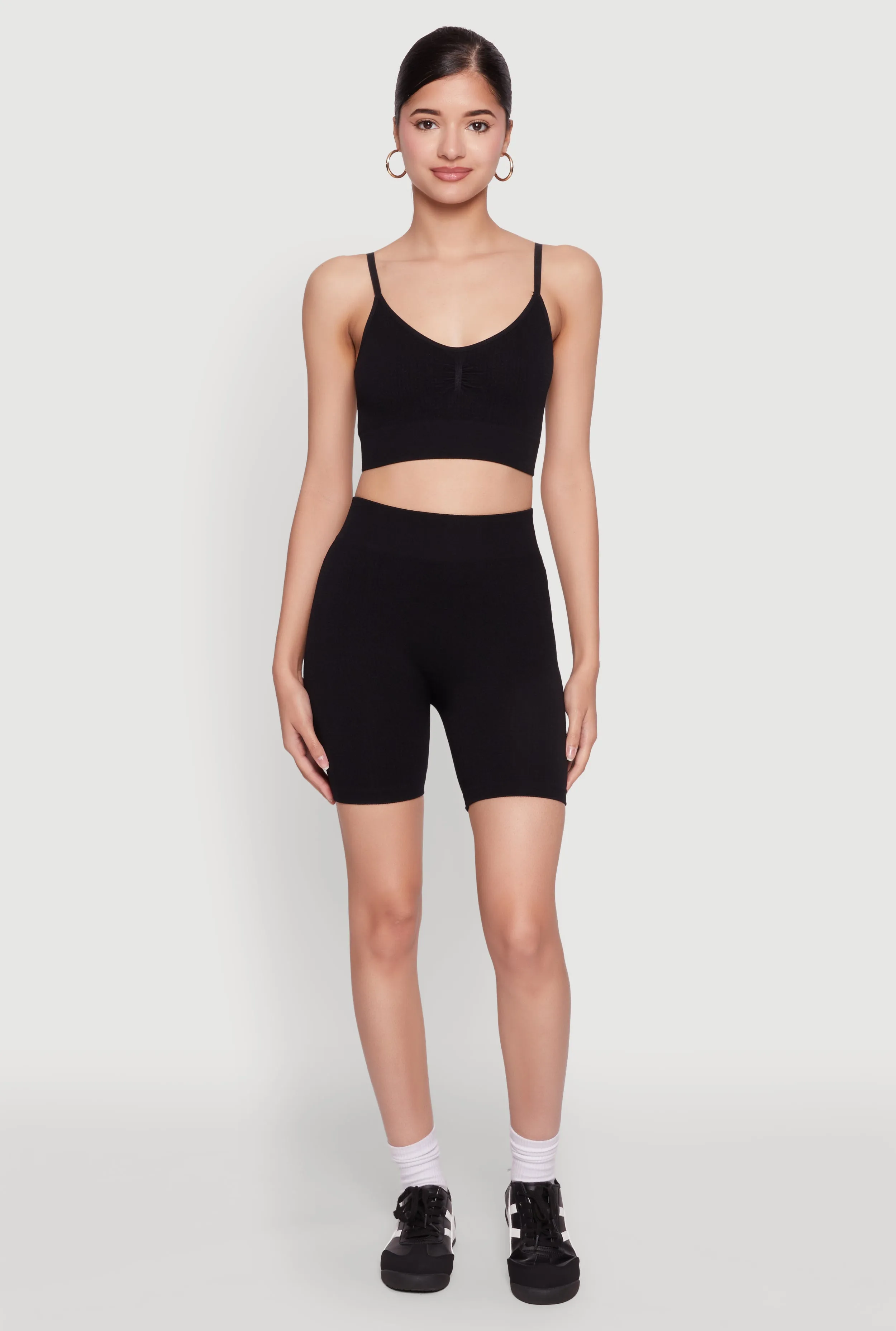 Textured Knit Cropped Cami Top sold by Rainbow product image thumbnail 2