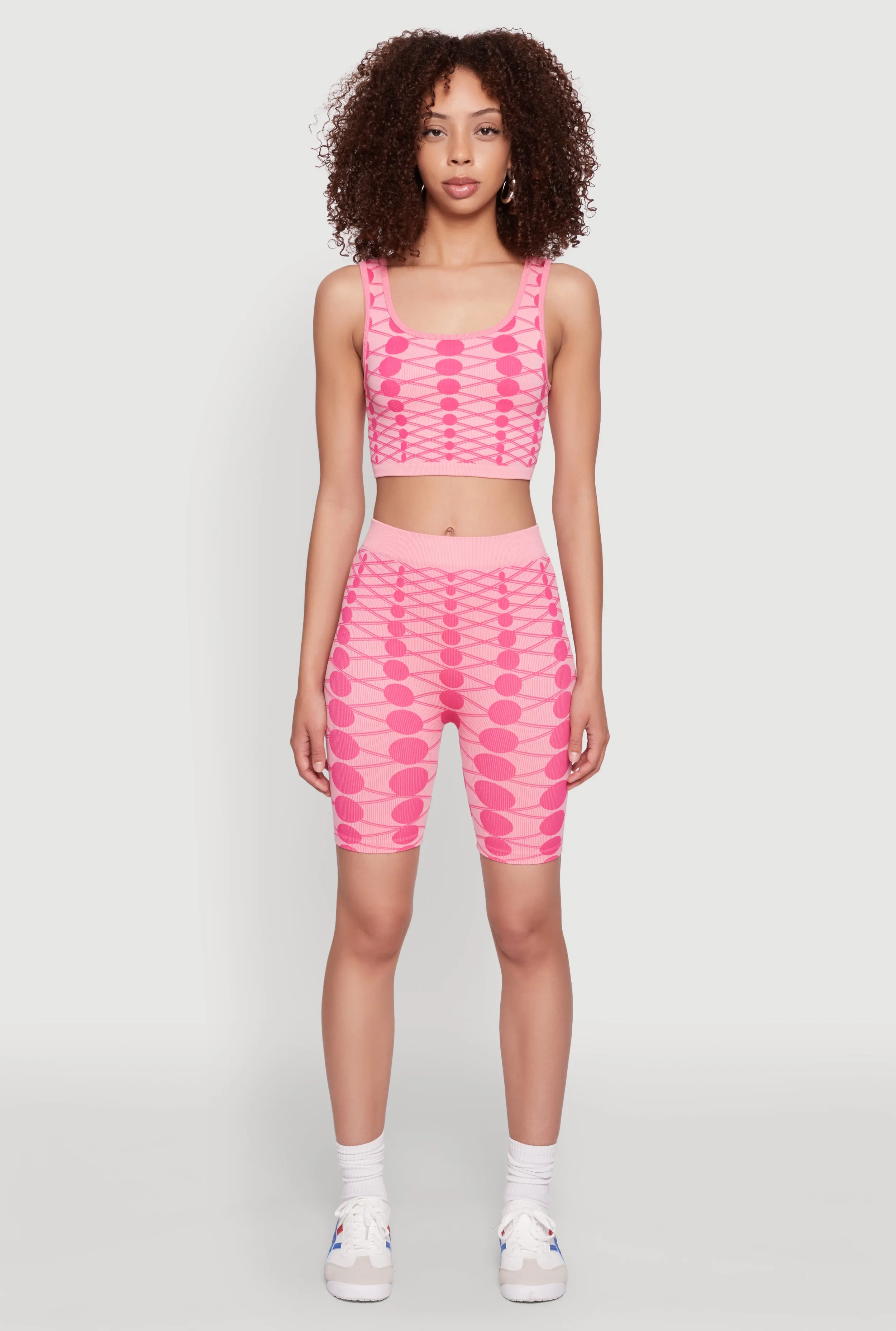 Seamless Geometric Print Biker Shorts sold by Rainbow product image thumbnail 2