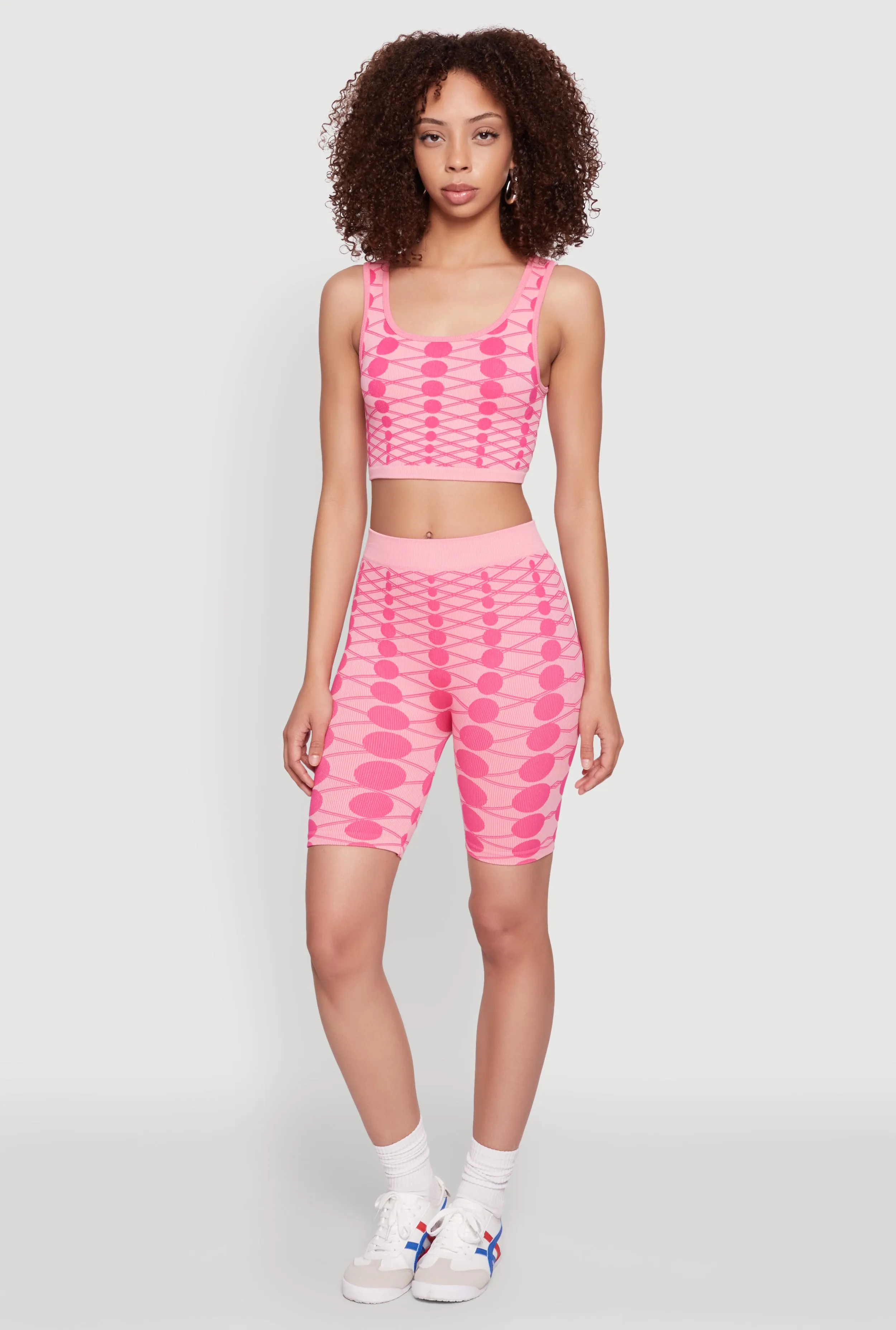 Seamless Geometric Print Biker Shorts sold by Rainbow