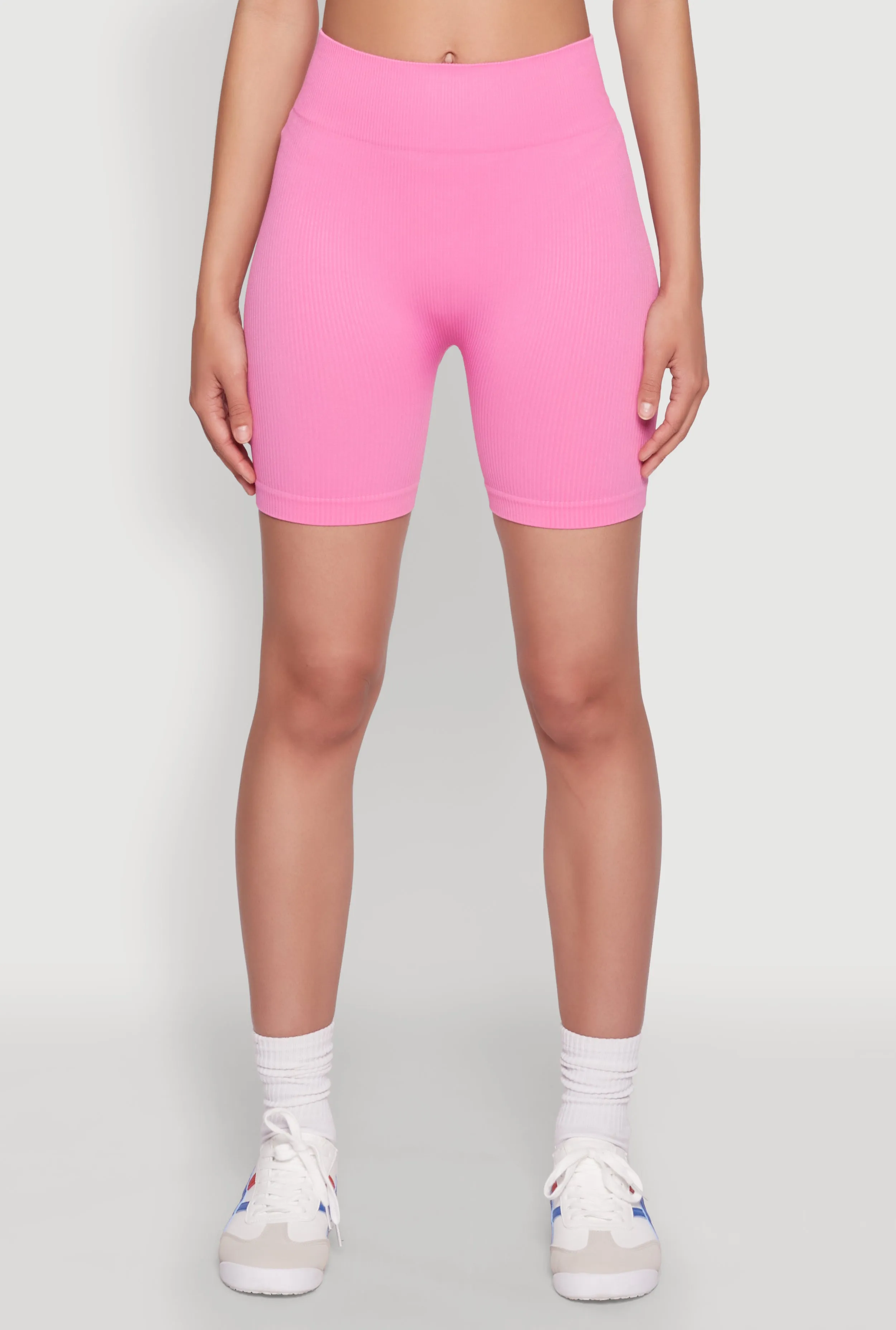 Seamless Wide Waistband Biker Shorts sold by Rainbow product image thumbnail 3