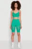 Seamless Laser Cut Cami Crop Top sold by Rainbow