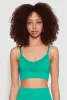 Seamless Laser Cut Cami Crop Top sold by Rainbow