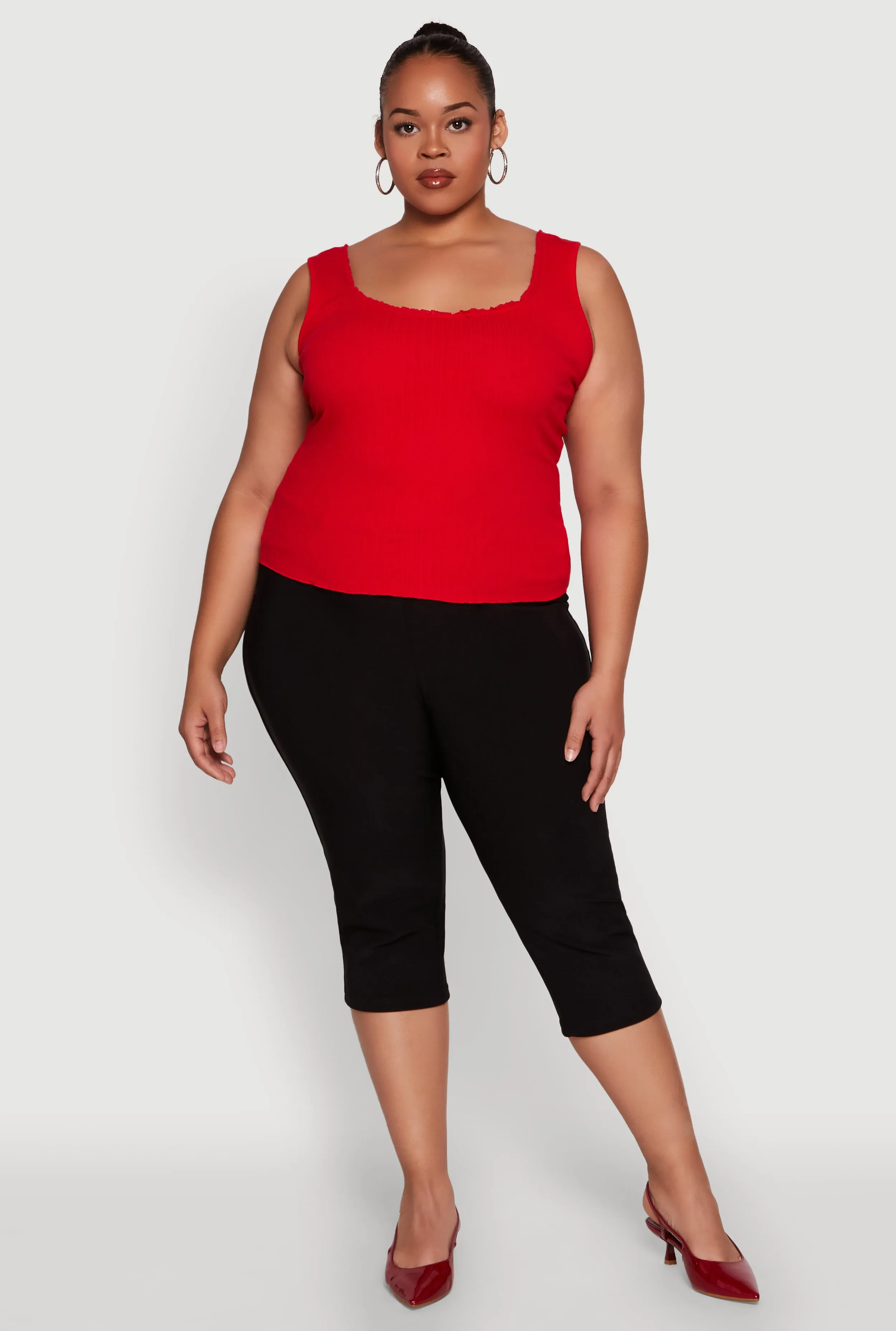 Plus Size Scoop Neck Tank Top sold by Rainbow product image thumbnail 3
