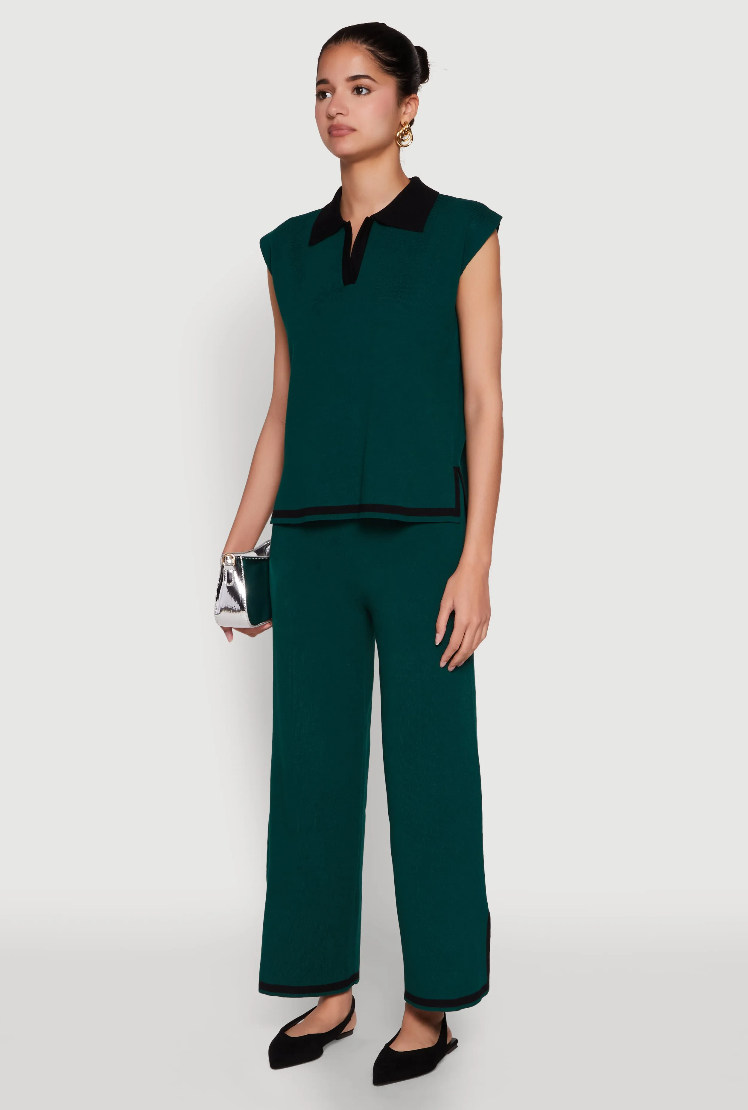 Daisy Contrast Trim Cap Sleeve Blouse sold by Rainbow product image thumbnail 5