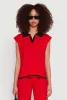 Daisy Contrast Trim Cap Sleeve Blouse sold by Rainbow