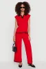 Daisy Contrast Trim Cap Sleeve Blouse sold by Rainbow