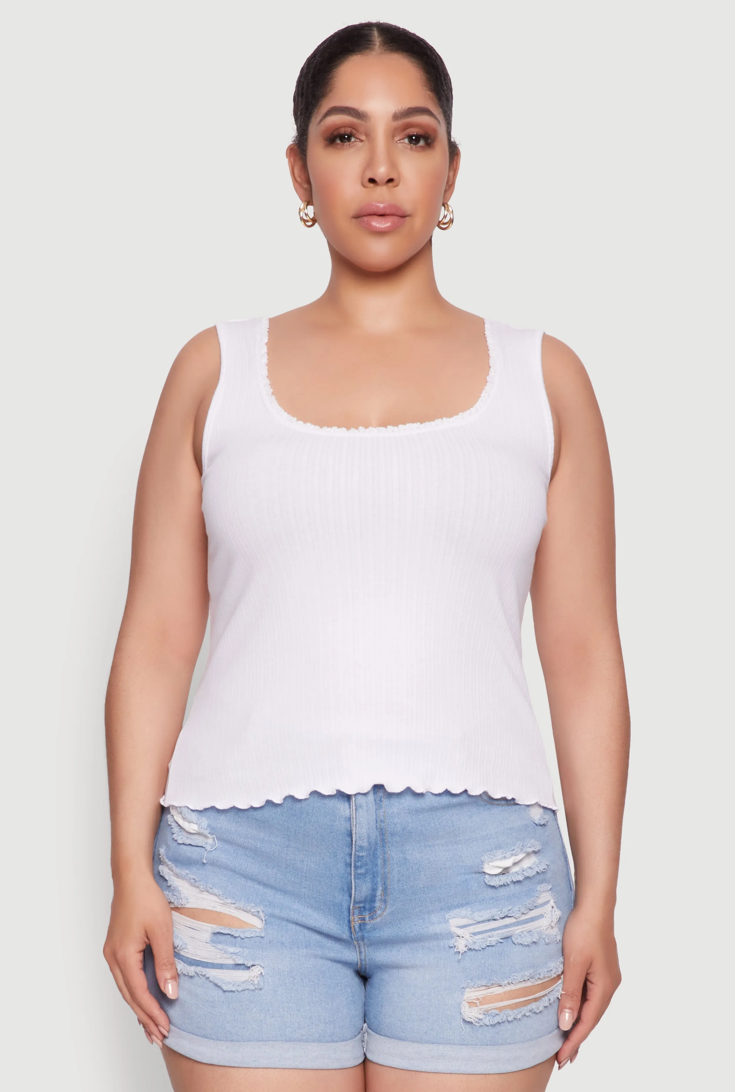 Plus Size Scoop Neck Tank Top sold by Rainbow product image thumbnail 2