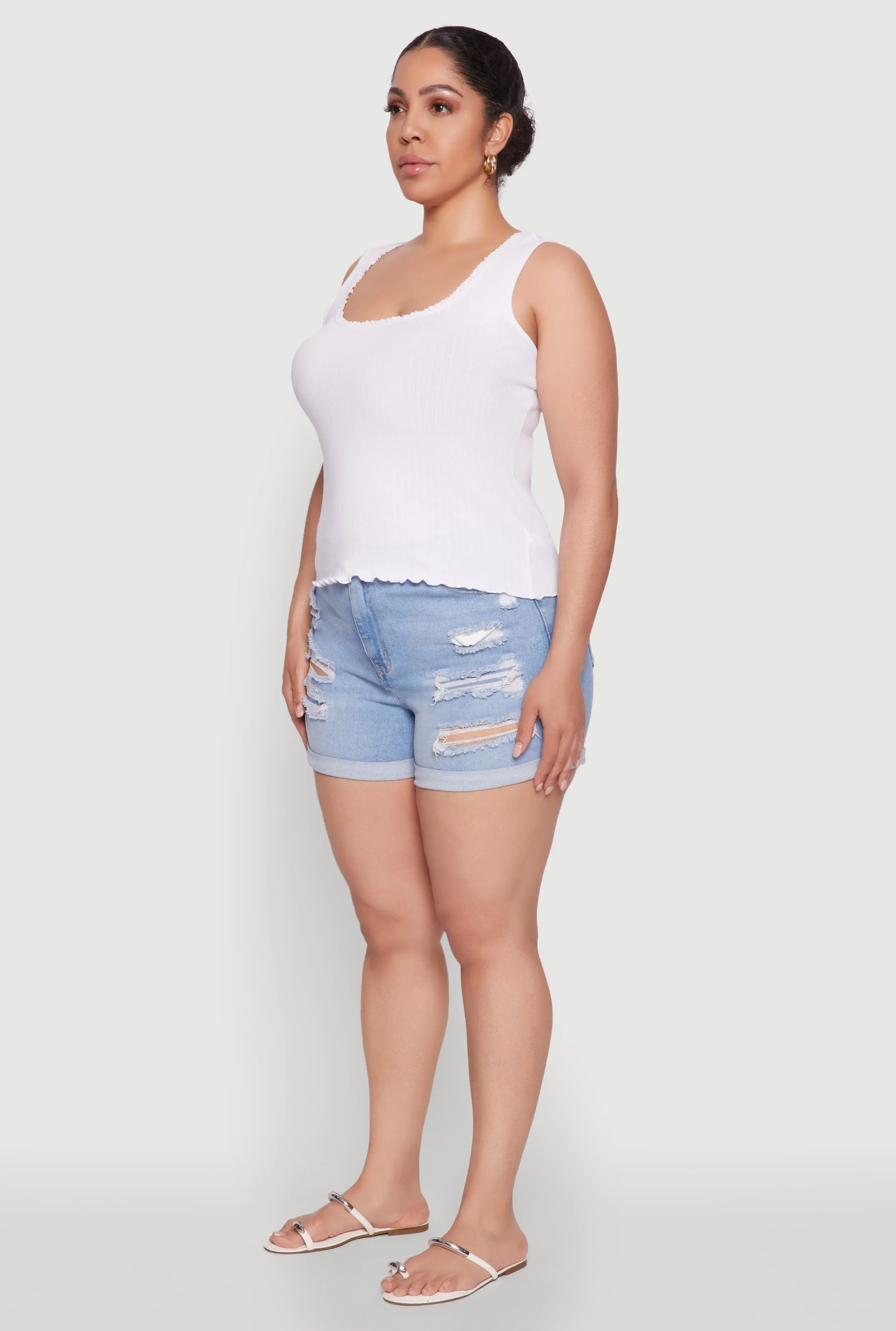 Plus Size Scoop Neck Tank Top sold by Rainbow product image thumbnail 5