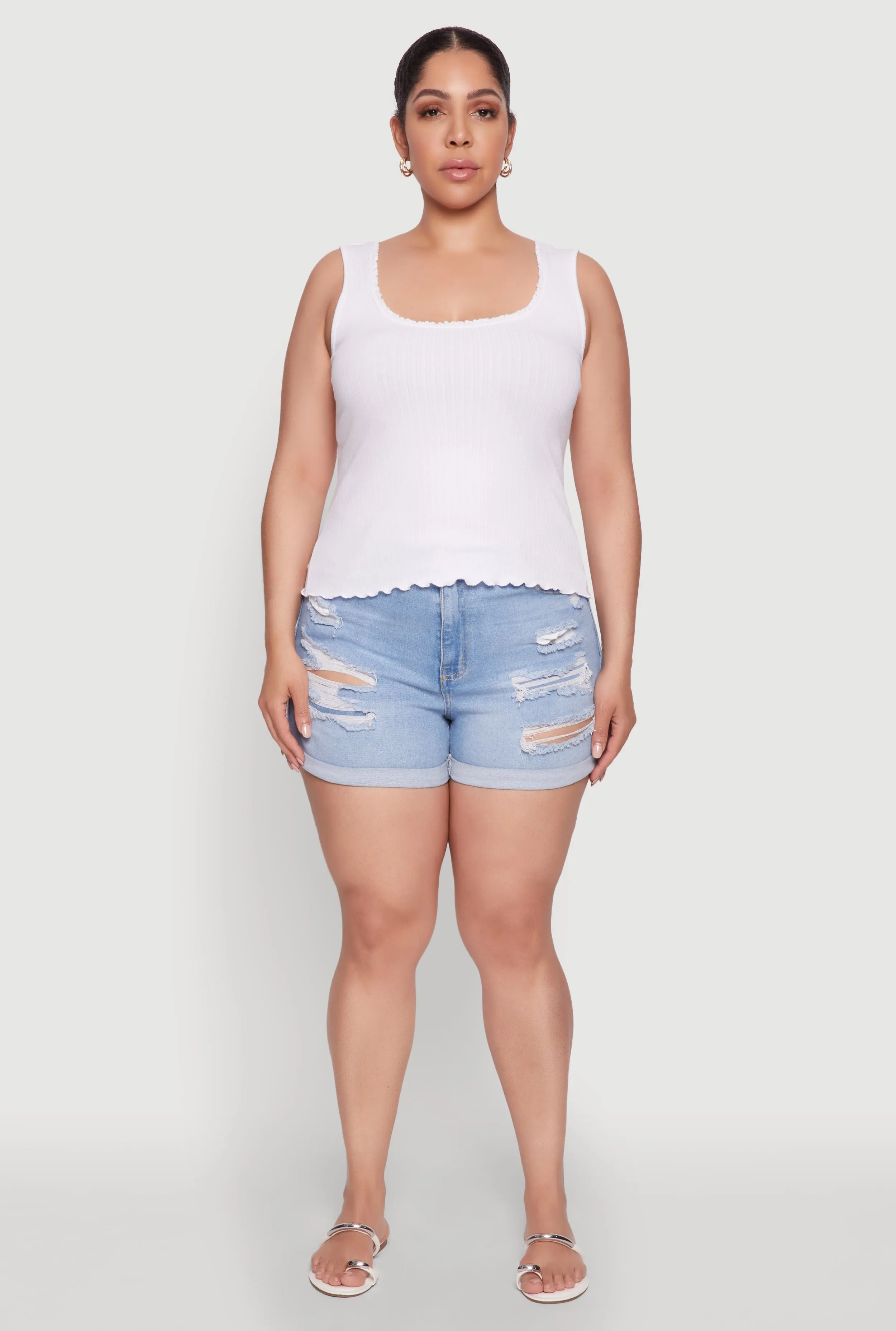 Plus Size Scoop Neck Tank Top sold by Rainbow product image thumbnail 3