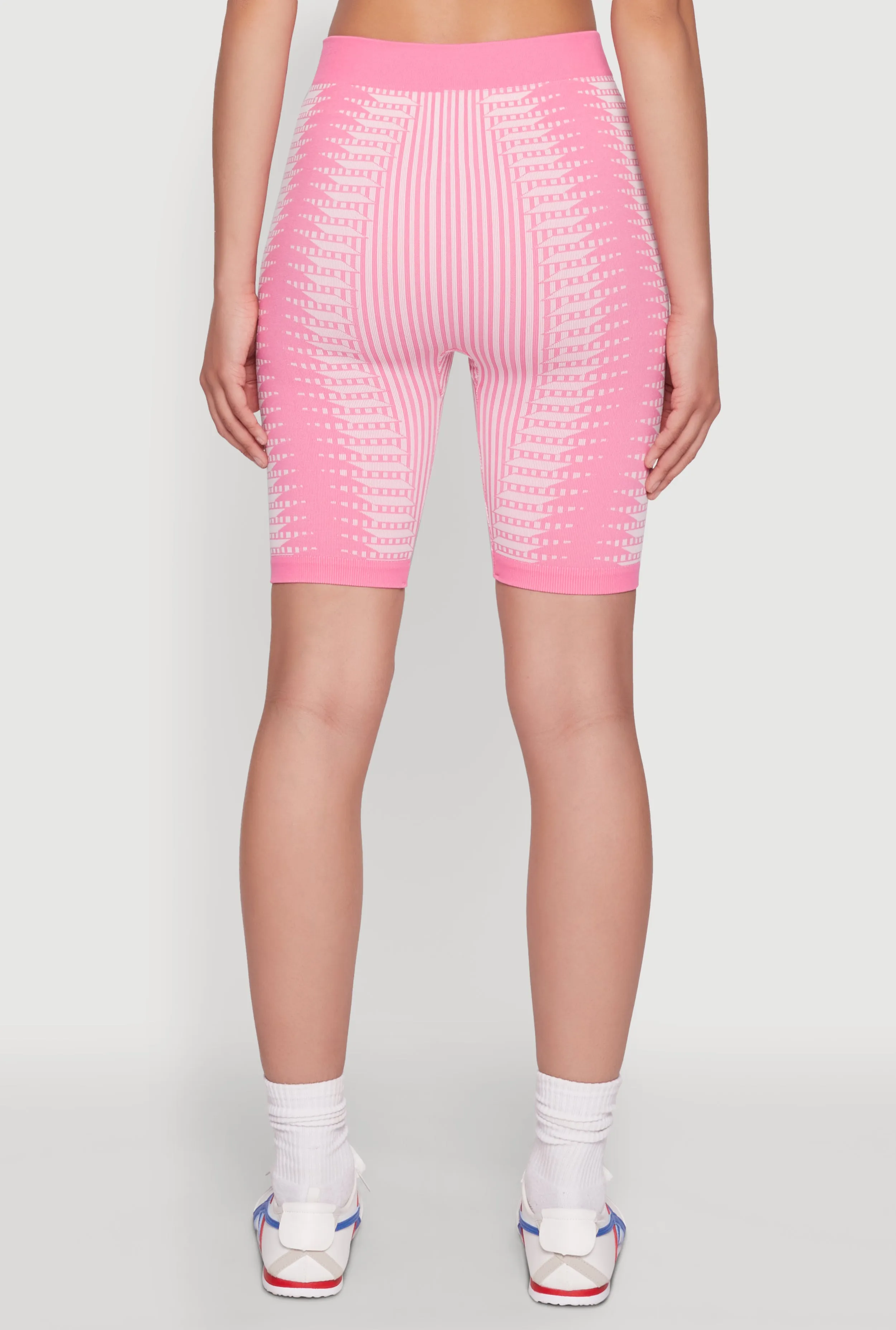 Seamless Geometric Patterned Biker Shorts sold by Rainbow product image thumbnail 5