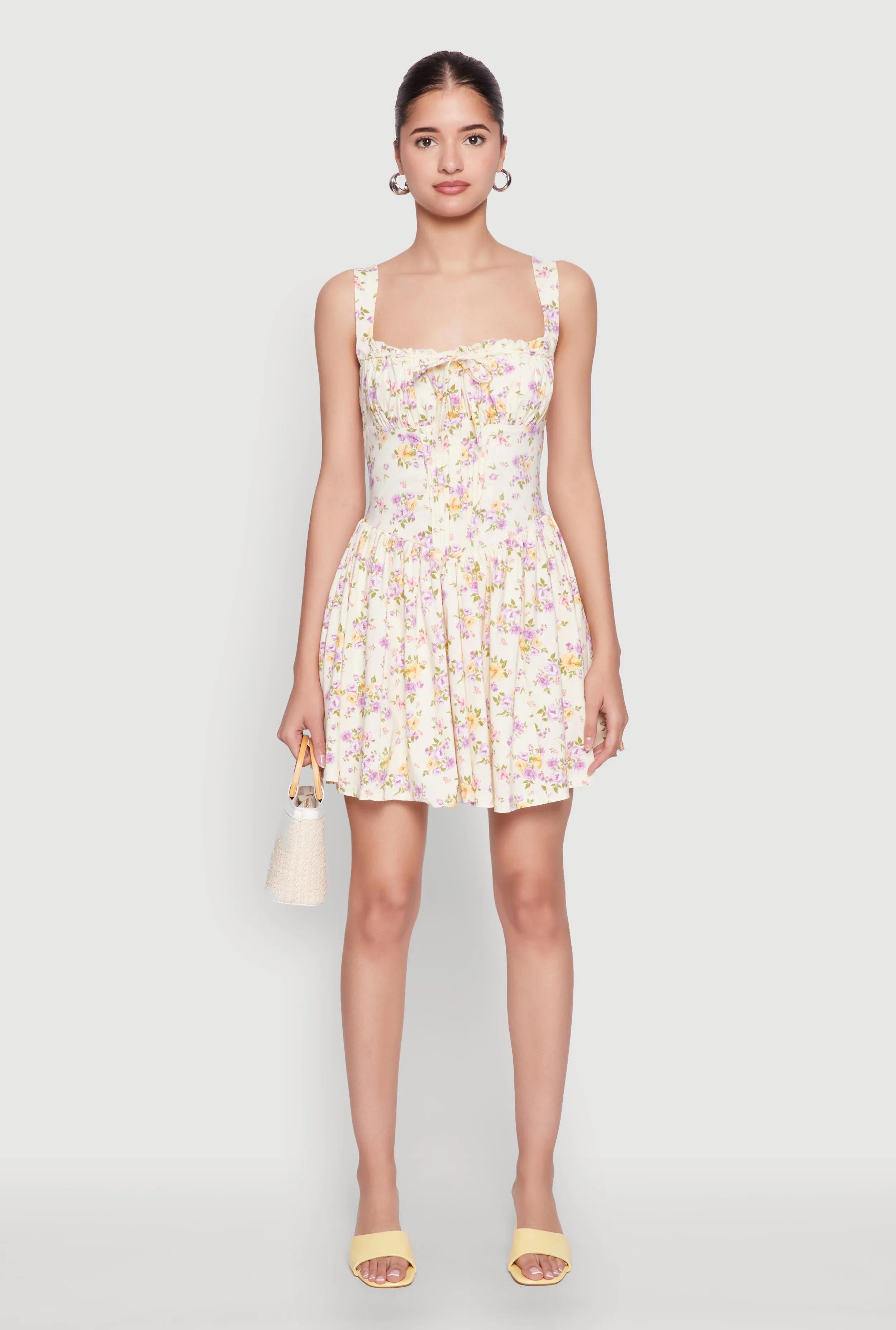 Ditsy Floral Graphic Skater Dress sold by Rainbow