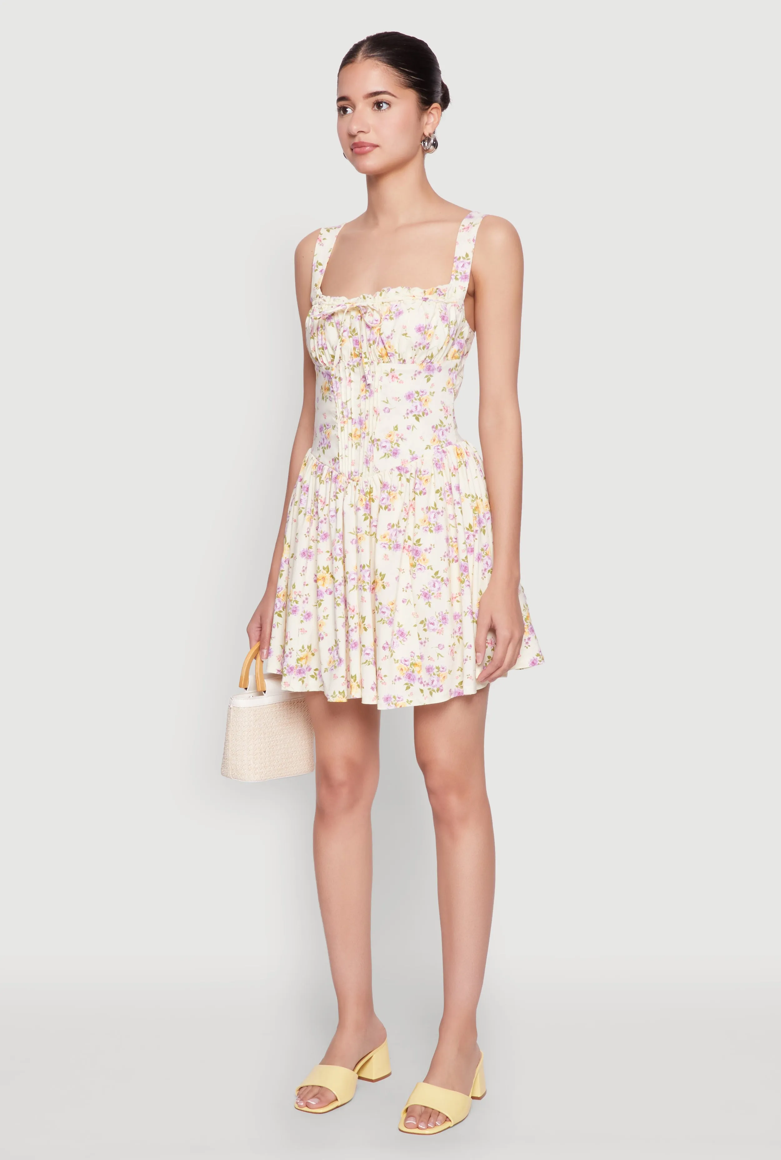 Ditsy Floral Graphic Skater Dress sold by Rainbow product image thumbnail 3