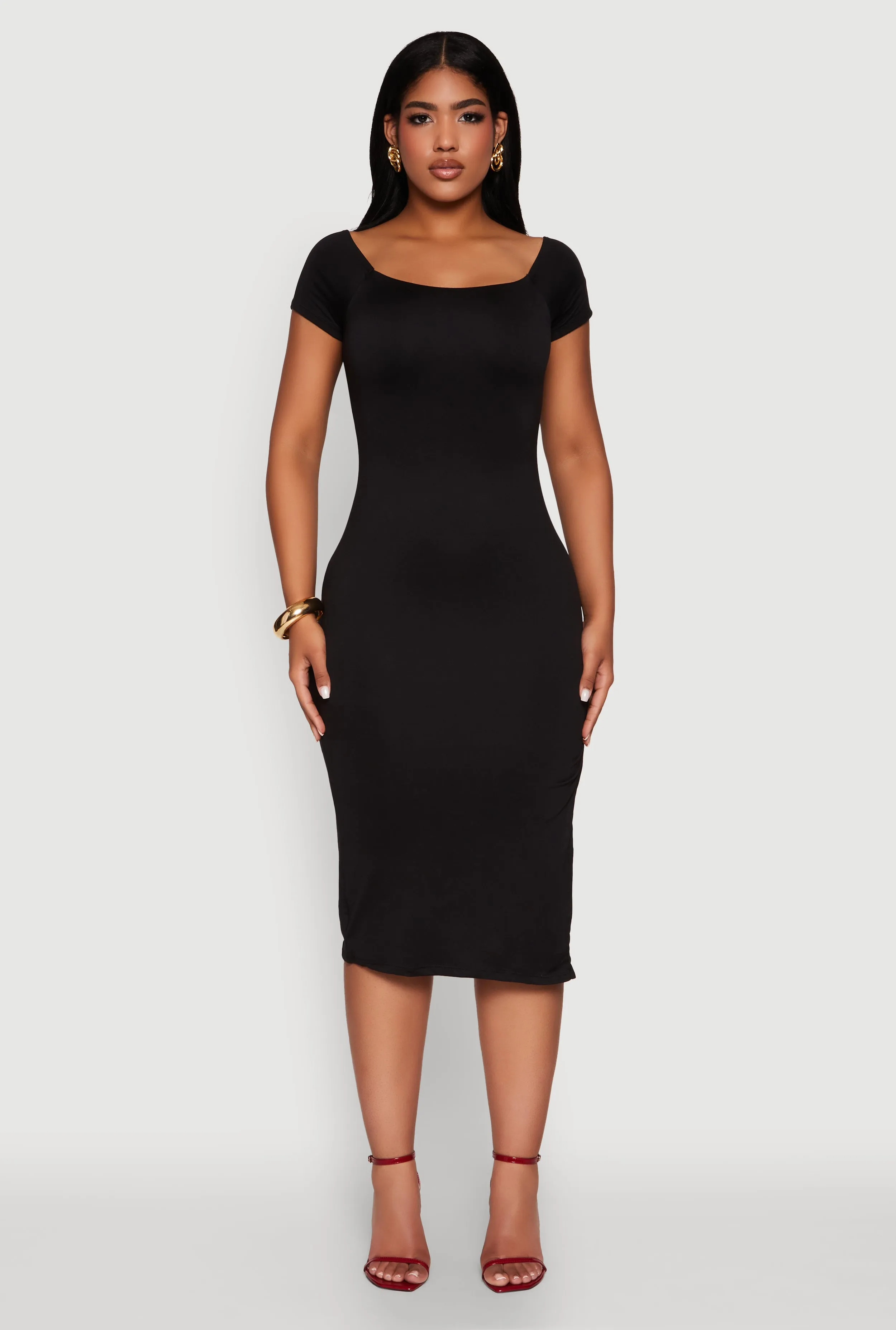 Haute Monde Side Slit Midi Dress sold by Rainbow product image thumbnail 2