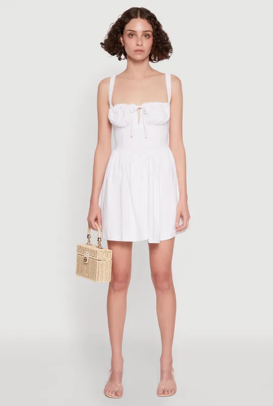 Iris Lace Up Back Corset Skater Dress sold by Rainbow