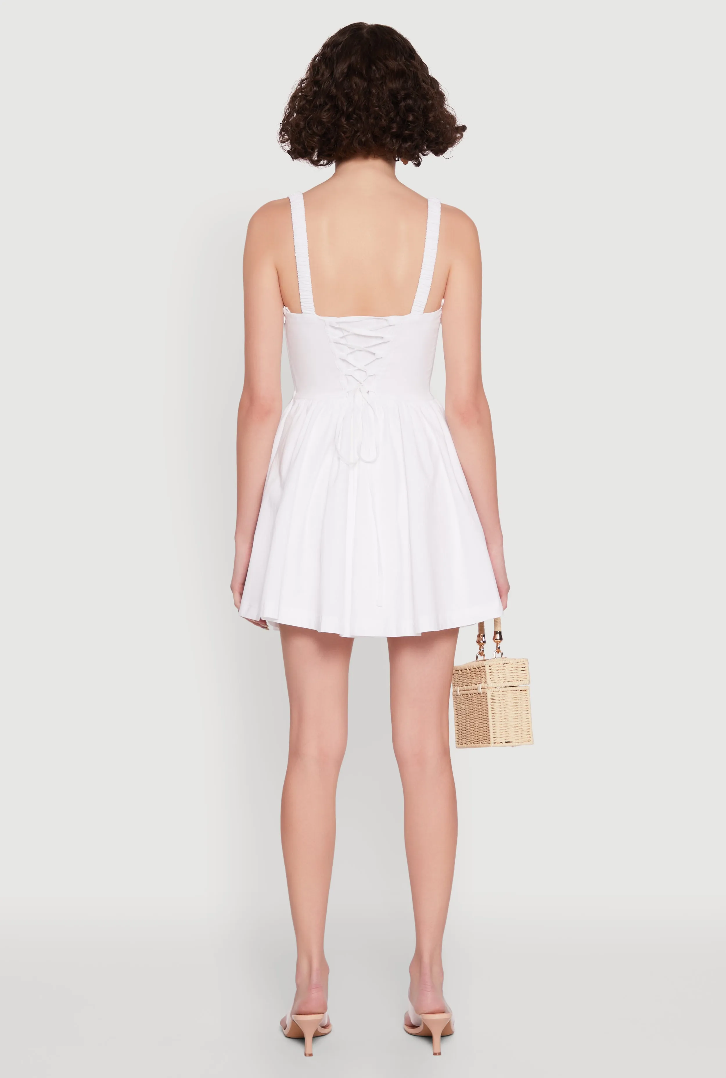 Iris Lace Up Back Corset Skater Dress sold by Rainbow product image thumbnail 5