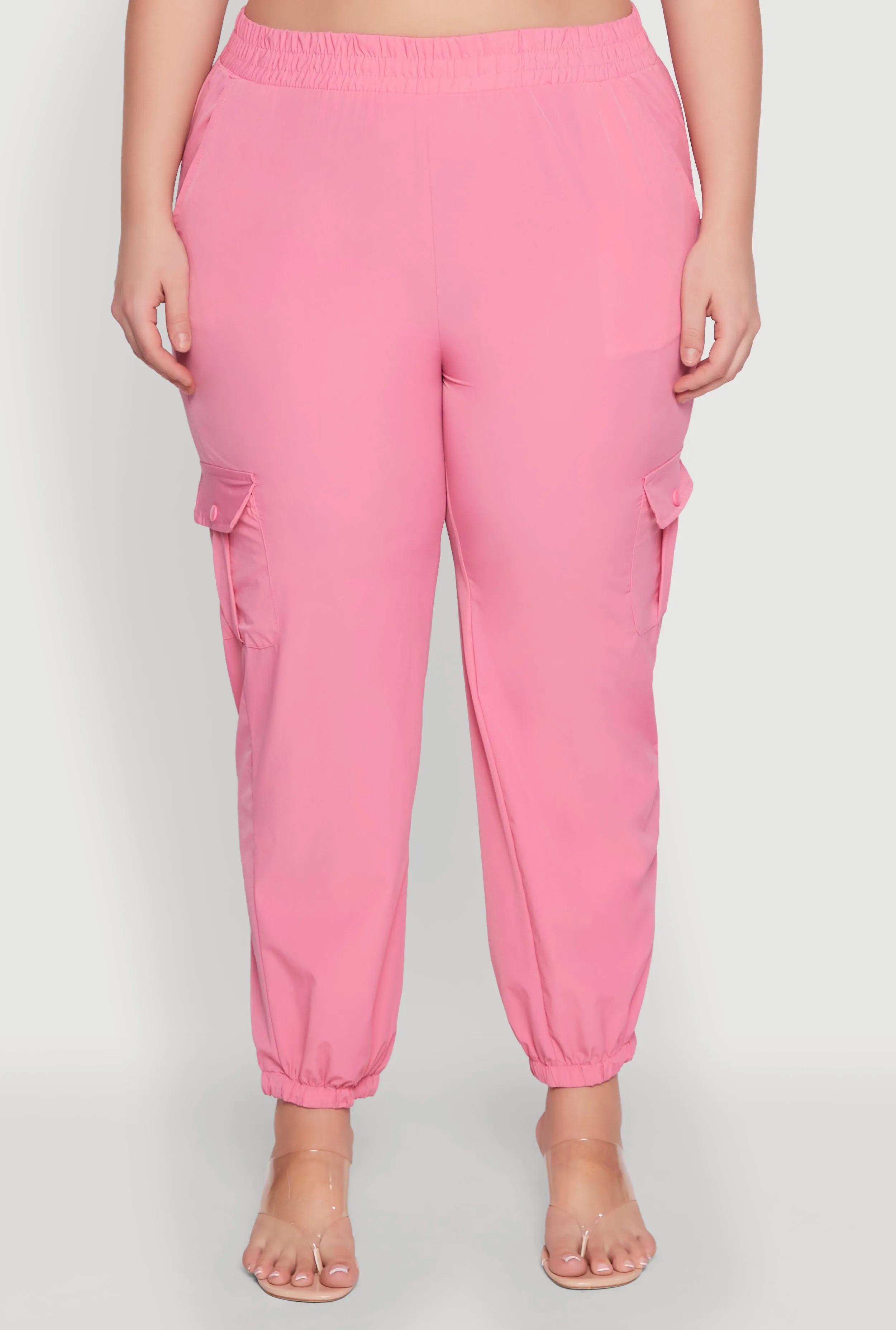 Plus Size Nylon Cargo Joggers sold by Rainbow product image thumbnail 3