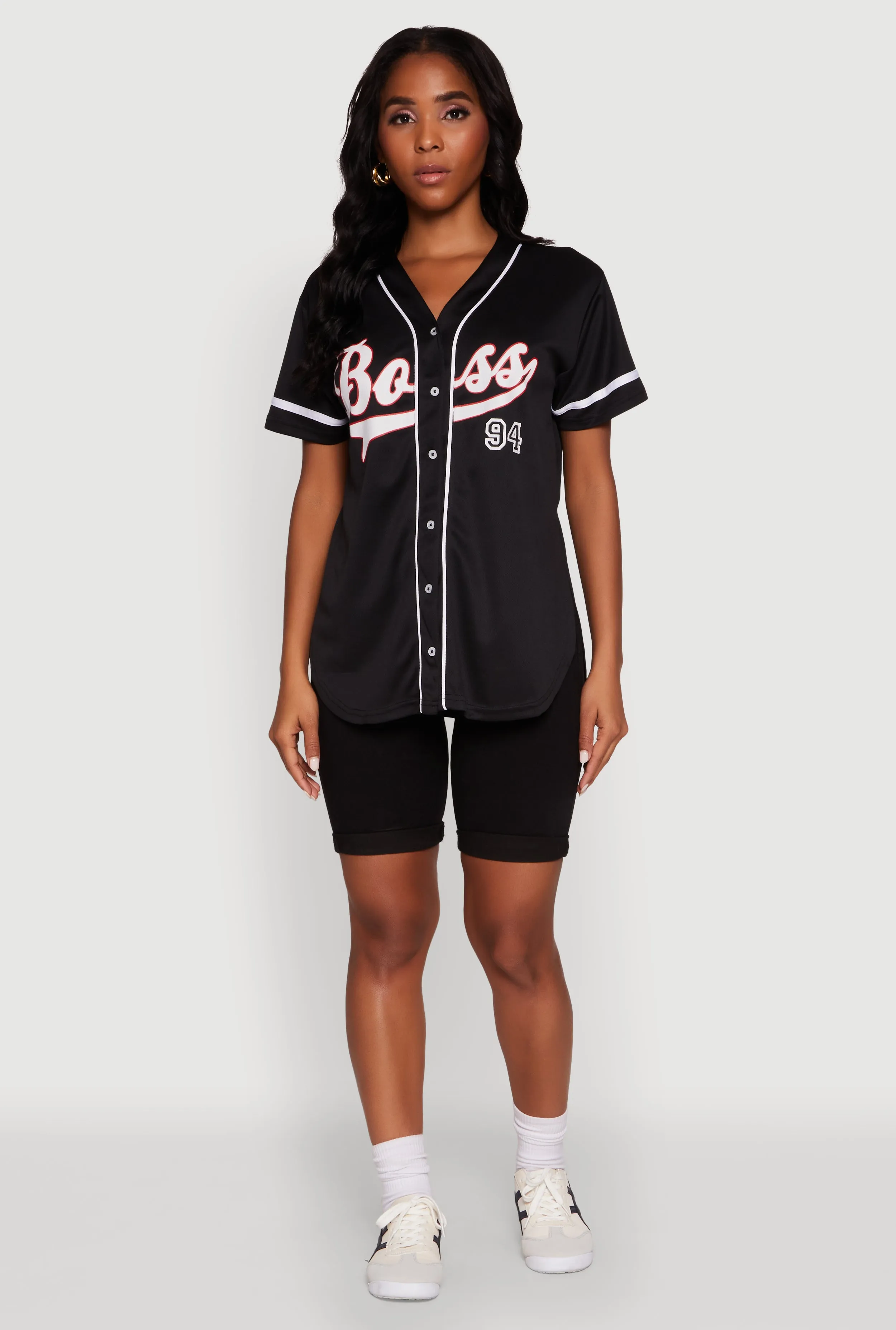 Boss 94 Graphic Baseball Jersey sold by Rainbow