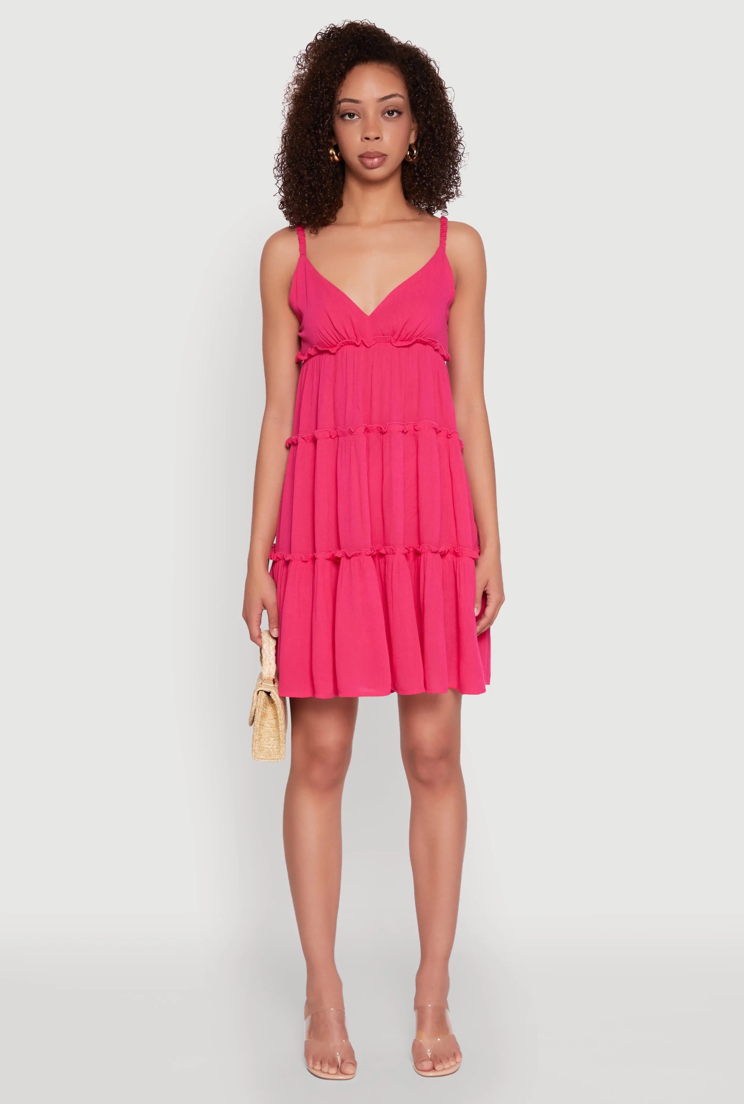 Gauze Knit Cami Tiered Dress sold by Rainbow product image thumbnail 2