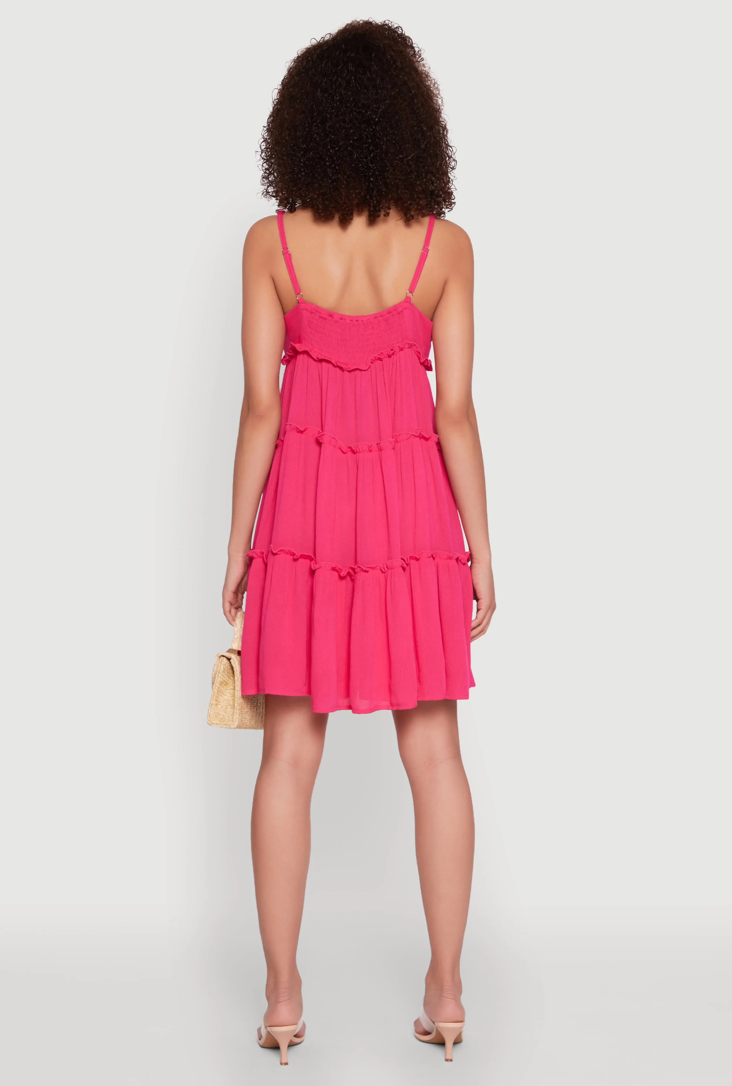 Gauze Knit Cami Tiered Dress sold by Rainbow product image thumbnail 5