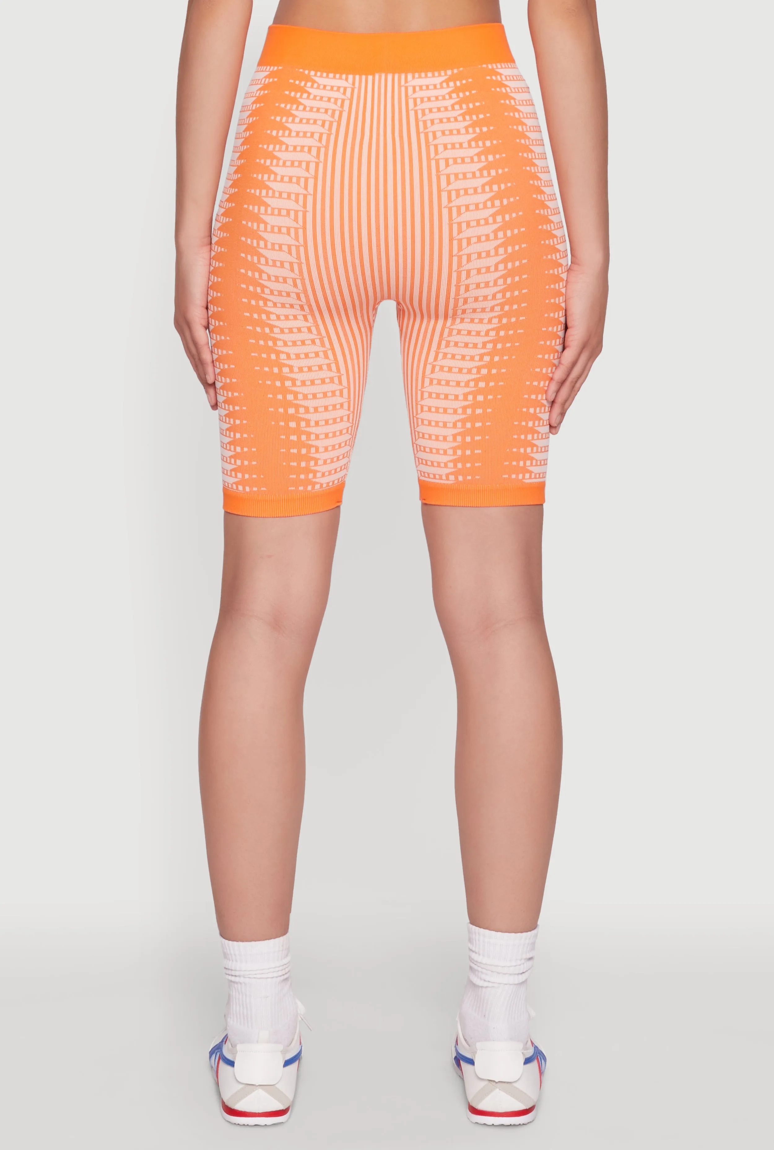 Seamless Geometric Patterned Biker Shorts sold by Rainbow product image thumbnail 5