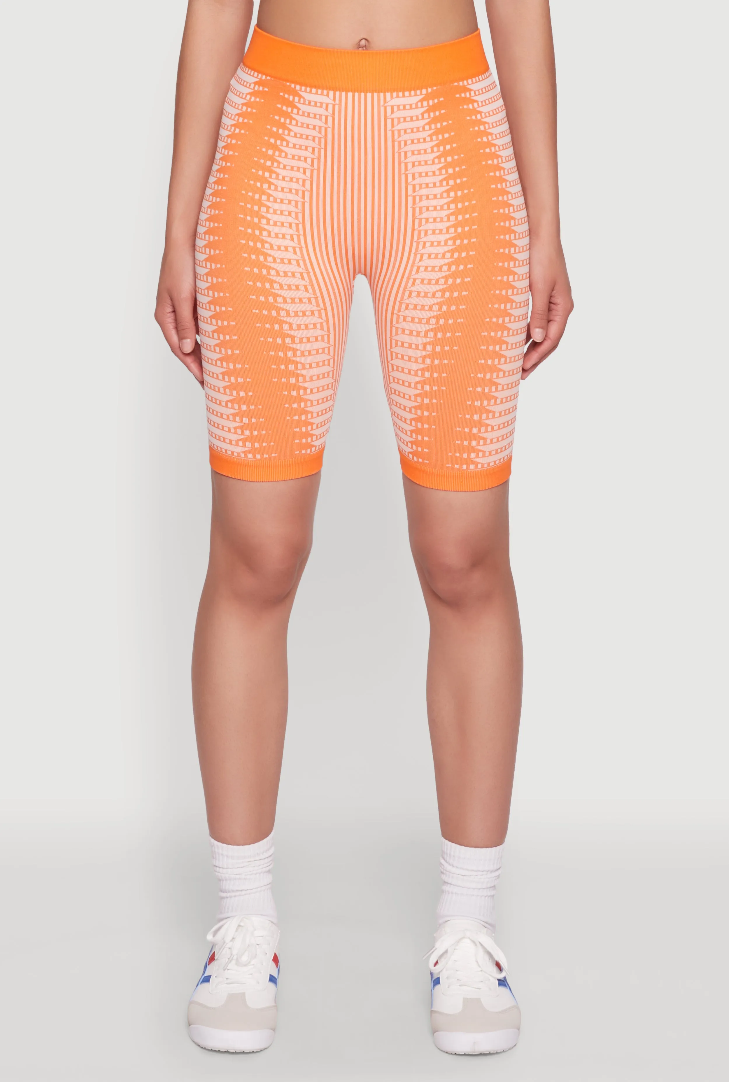Seamless Geometric Patterned Biker Shorts sold by Rainbow product image thumbnail 3
