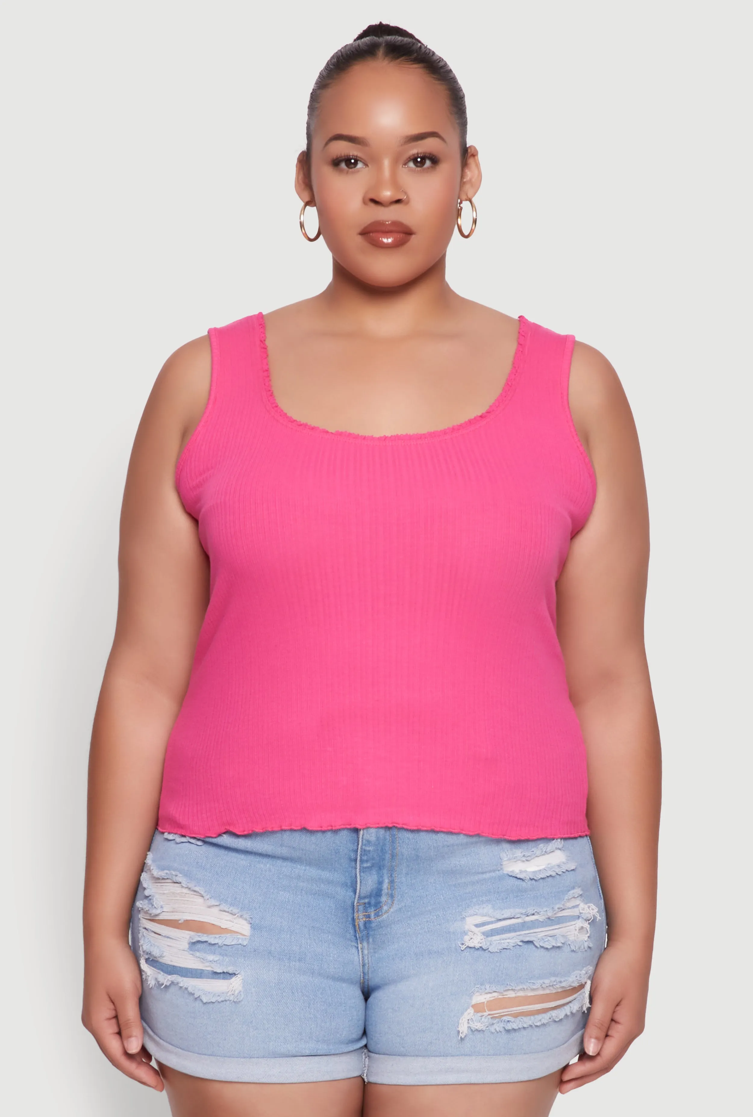 Plus Size Scoop Neck Tank Top sold by Rainbow product image thumbnail 2