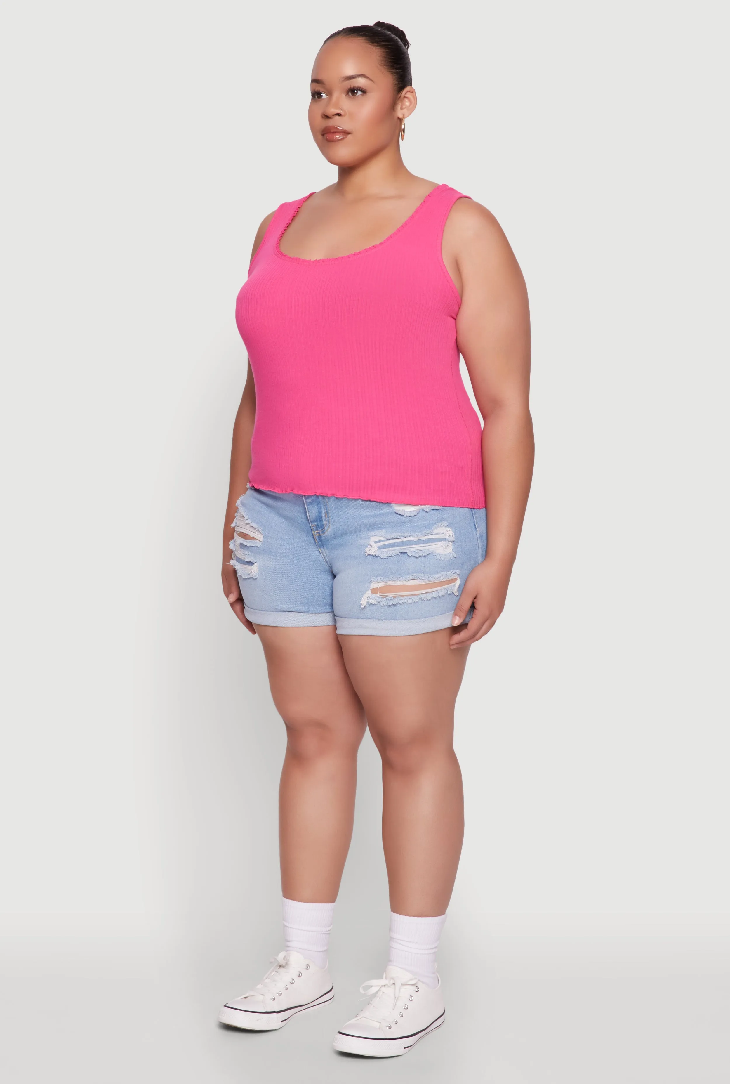 Plus Size Scoop Neck Tank Top sold by Rainbow product image thumbnail 5