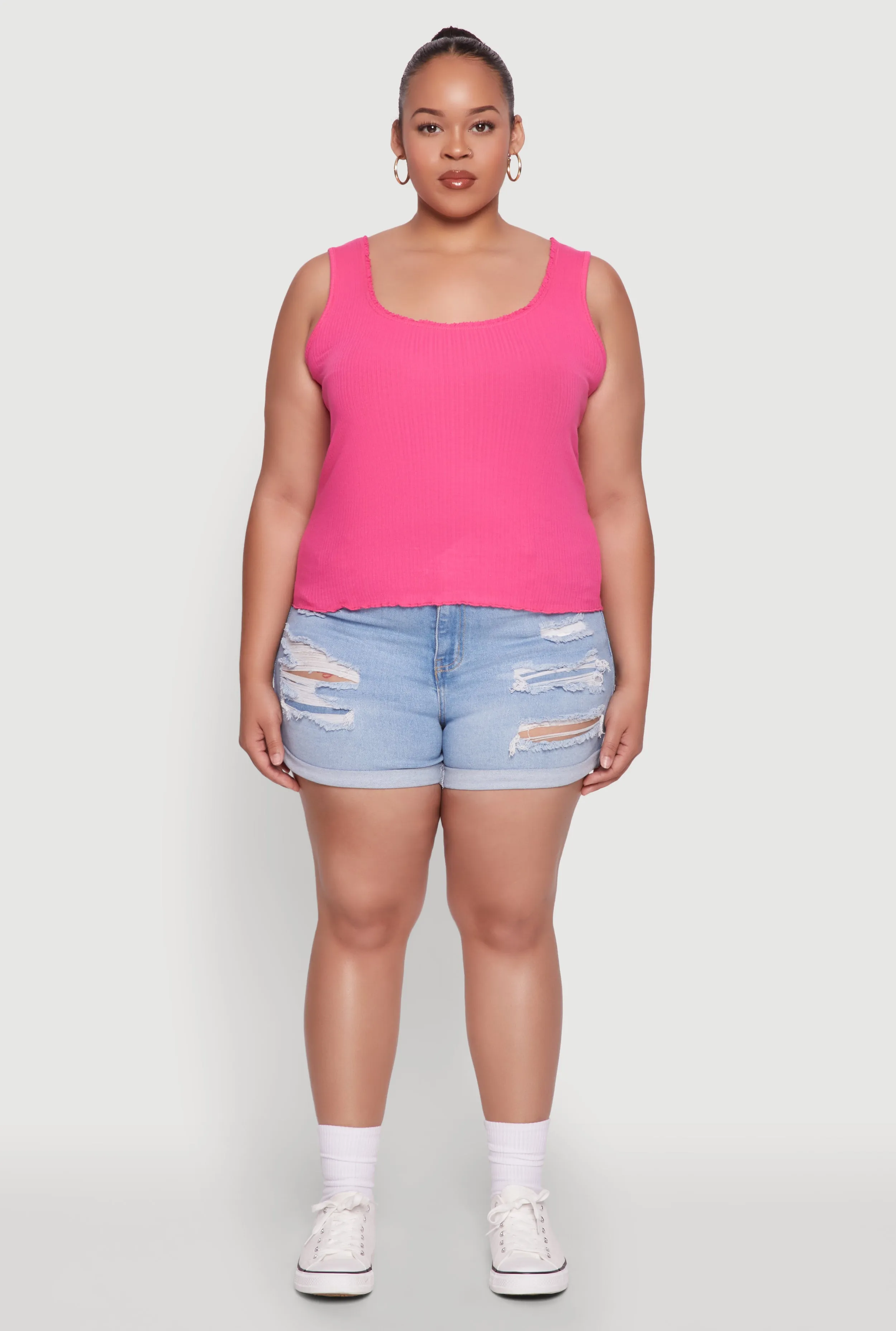 Plus Size Scoop Neck Tank Top sold by Rainbow product image thumbnail 3