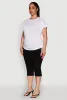 Plus Size Drawstring Side Flutter Sleeve Top sold by Rainbow