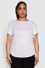 Plus Size Drawstring Side Flutter Sleeve Top sold by Rainbow