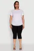 Plus Size Drawstring Side Flutter Sleeve Top sold by Rainbow