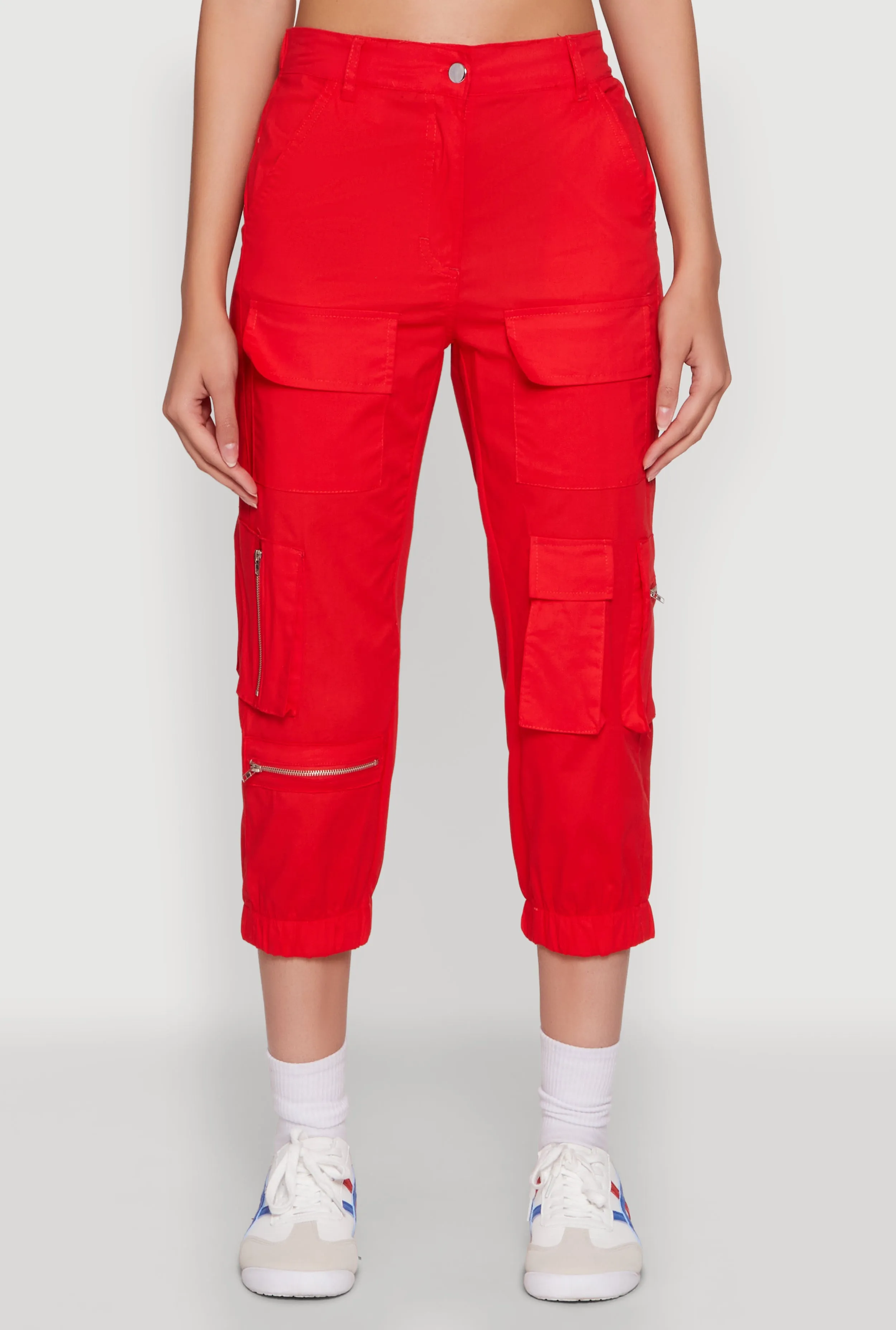 Zip Detail Capri Cargo Pants sold by Rainbow product image thumbnail 5
