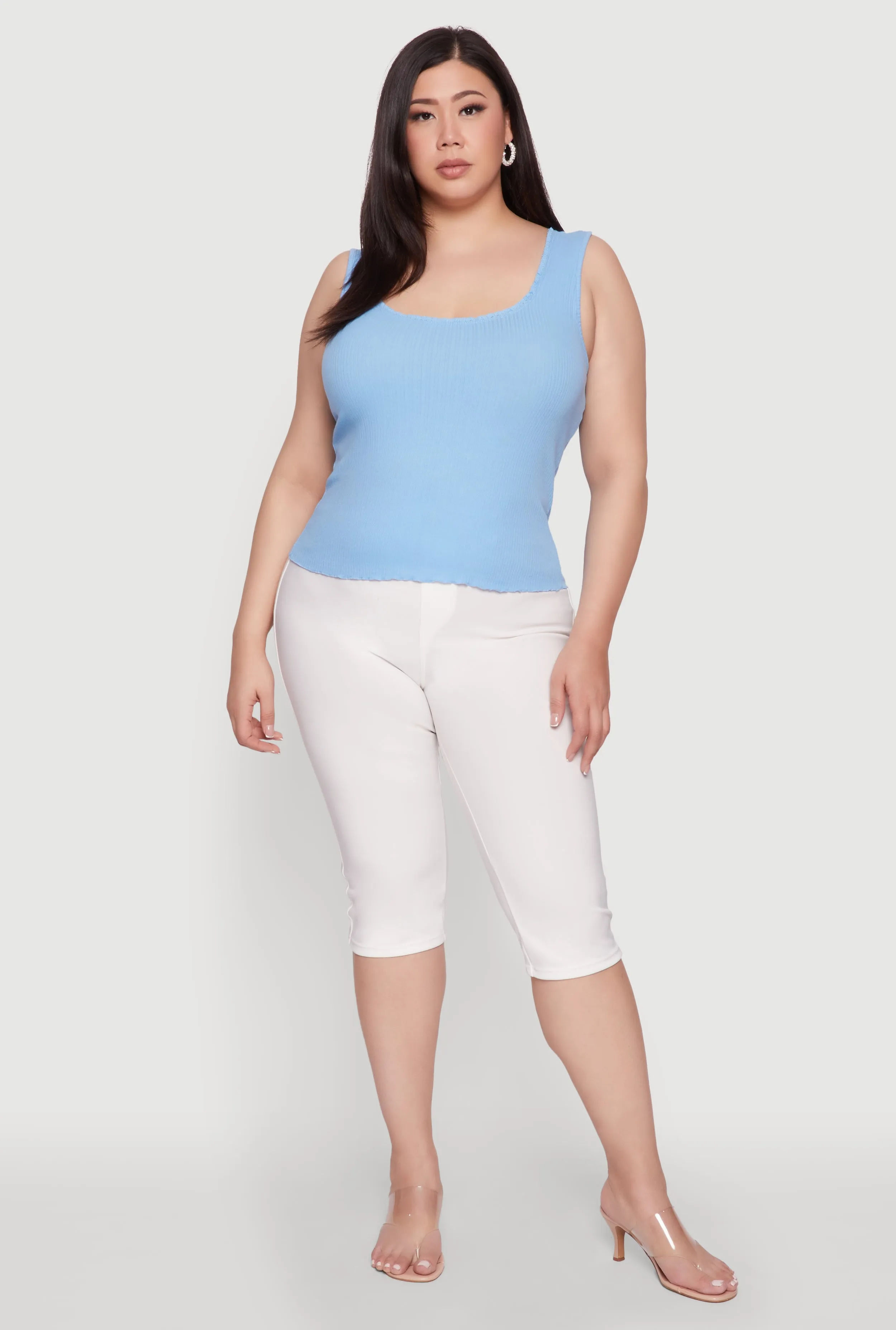 Plus Size Scoop Neck Tank Top sold by Rainbow