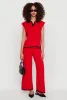 Daisy Contrast Trim Wide Leg Pants sold by Rainbow