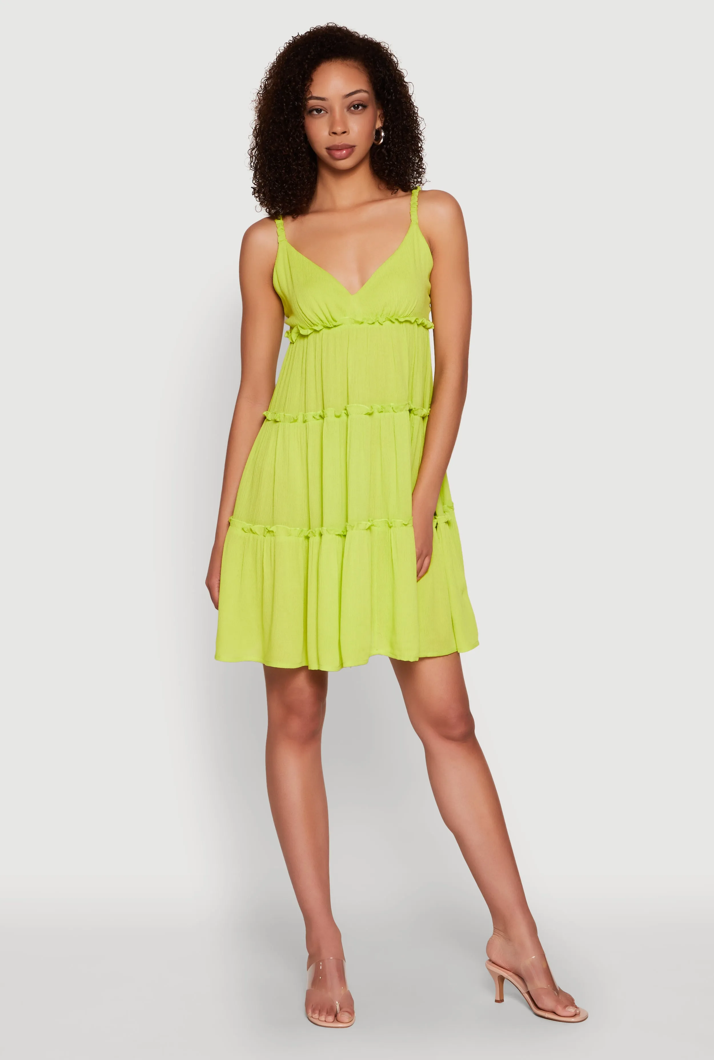 Gauze Knit Cami Tiered Dress sold by Rainbow