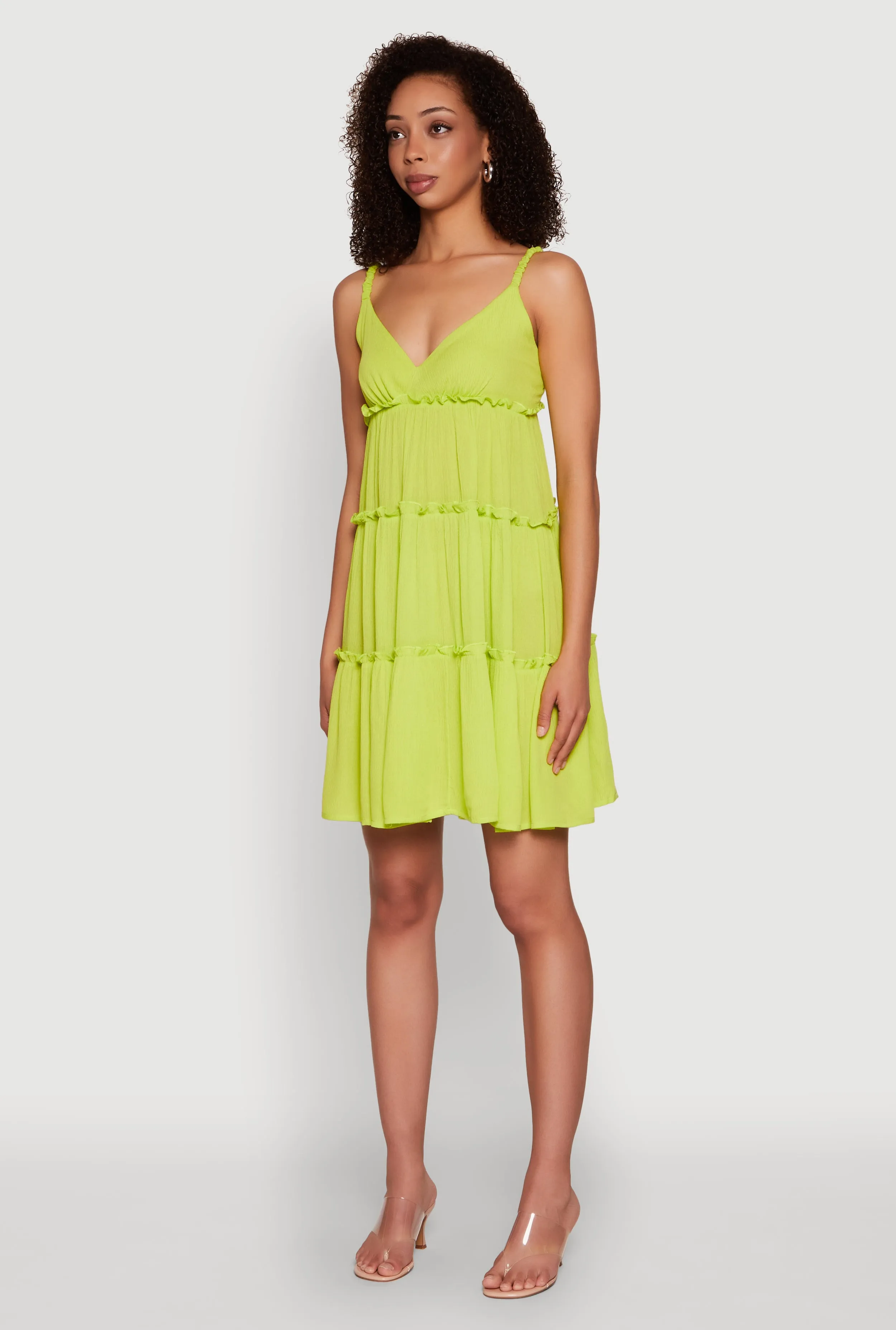 Gauze Knit Cami Tiered Dress sold by Rainbow product image thumbnail 3