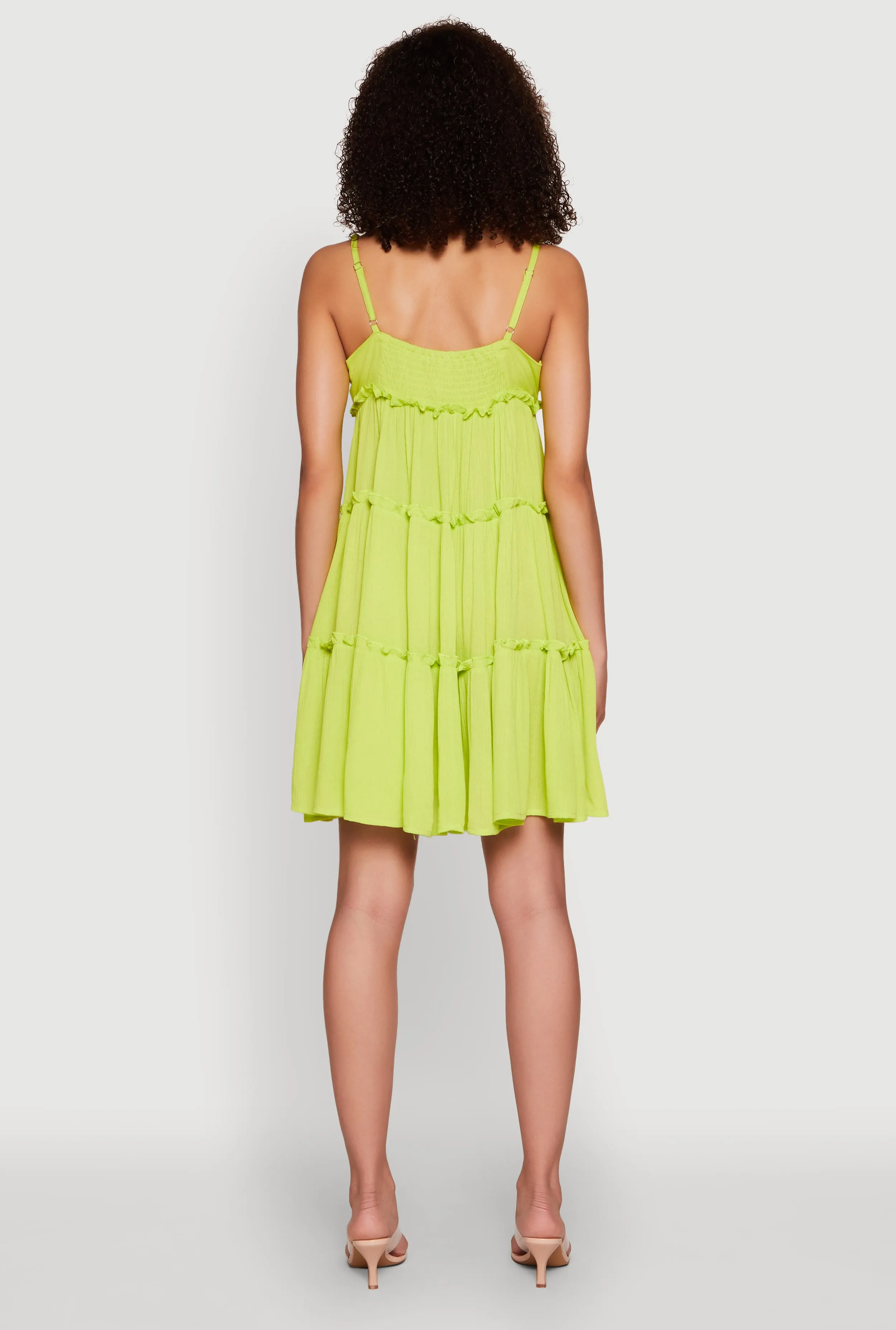 Gauze Knit Cami Tiered Dress sold by Rainbow product image thumbnail 5