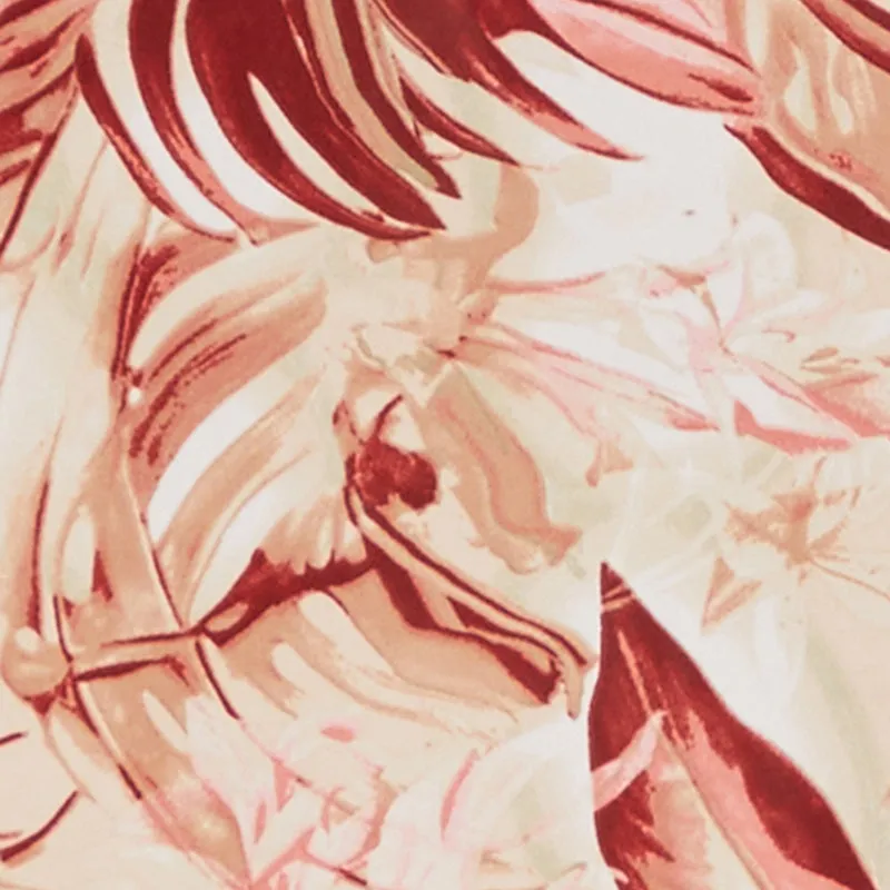 Side Slit Leaf Print Cami Maxi Dress sold by Rainbow product image thumbnail 4