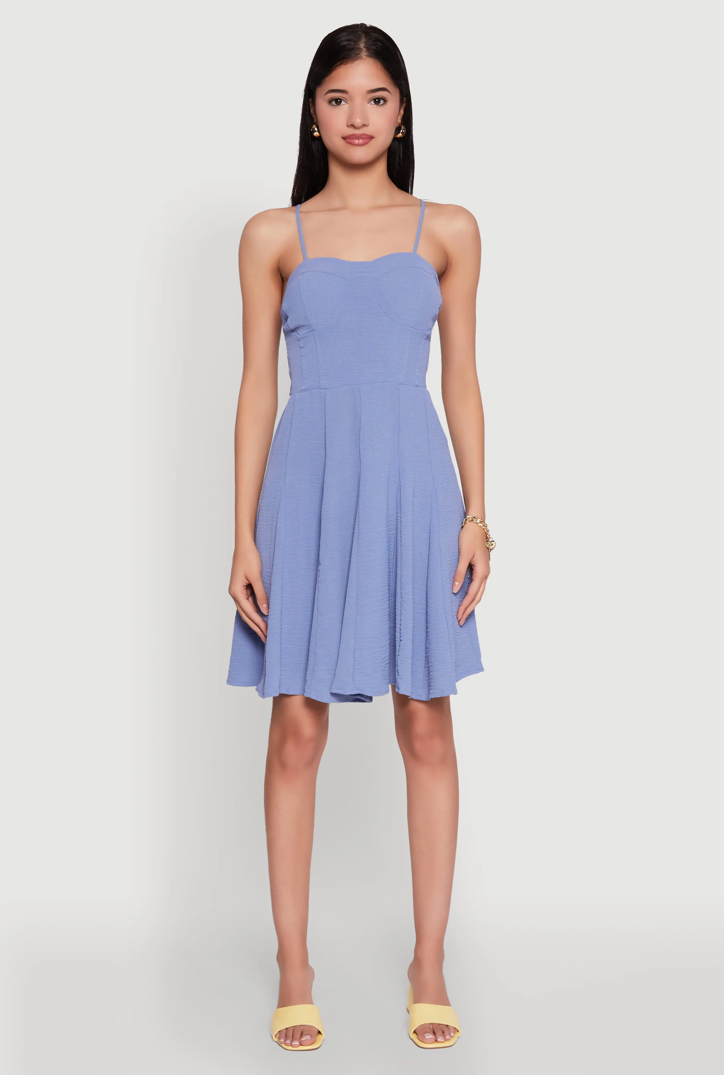 Airy Bustier Pleated Skater Dress sold by Rainbow product image thumbnail 2