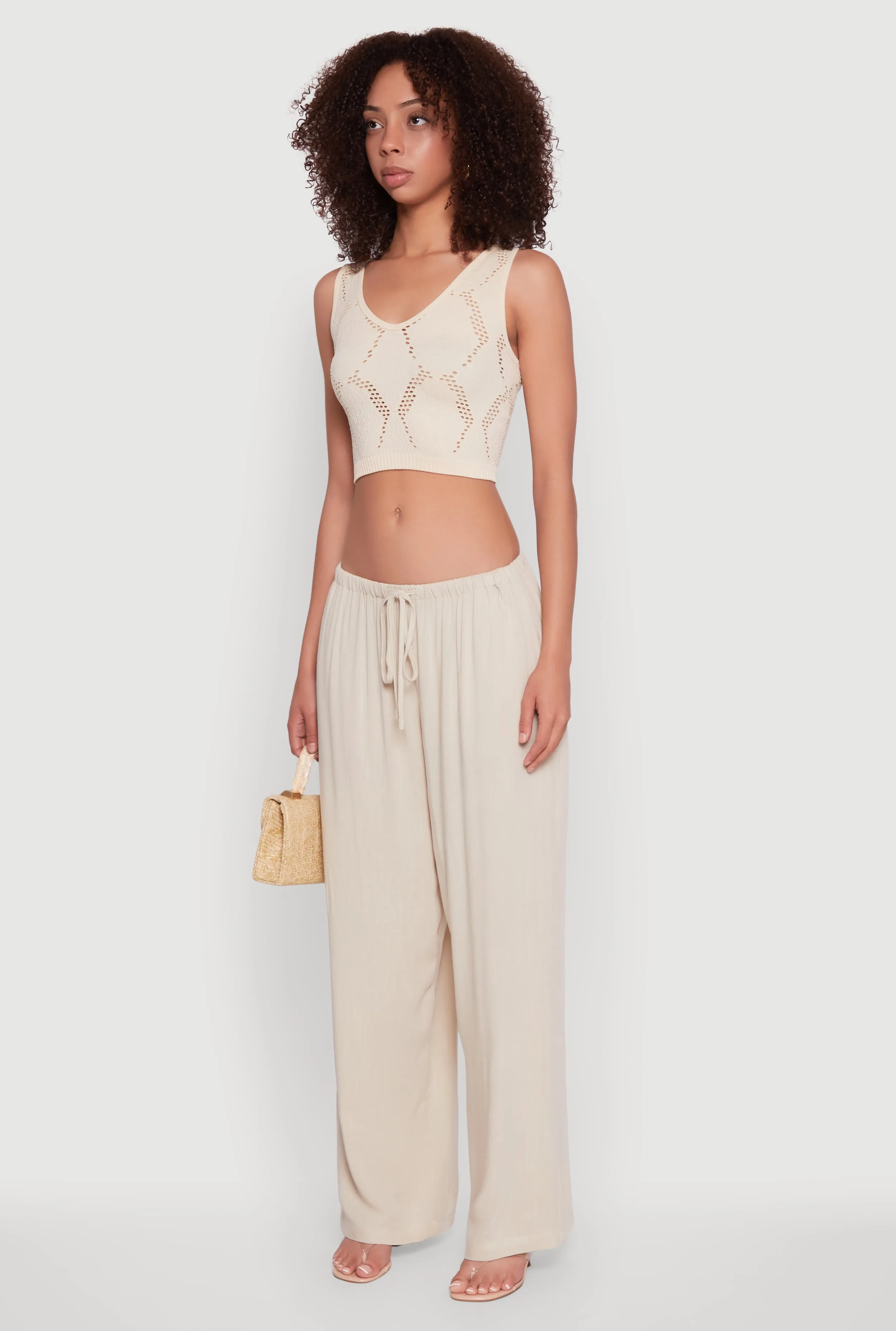 Drawstring Palazzo Pants sold by Rainbow product image thumbnail 3