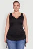 Plus Size Drawstring Side Tank Top sold by Rainbow