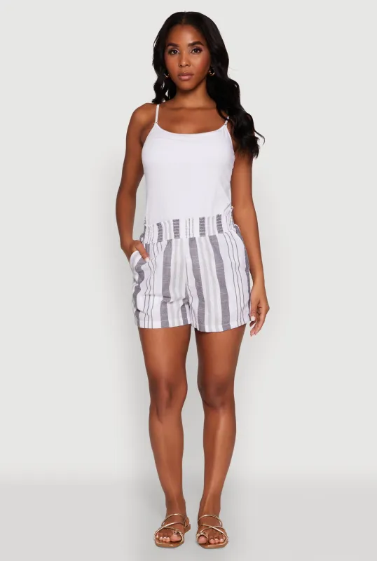 Smocked Waist Striped Pants sold by Rainbow