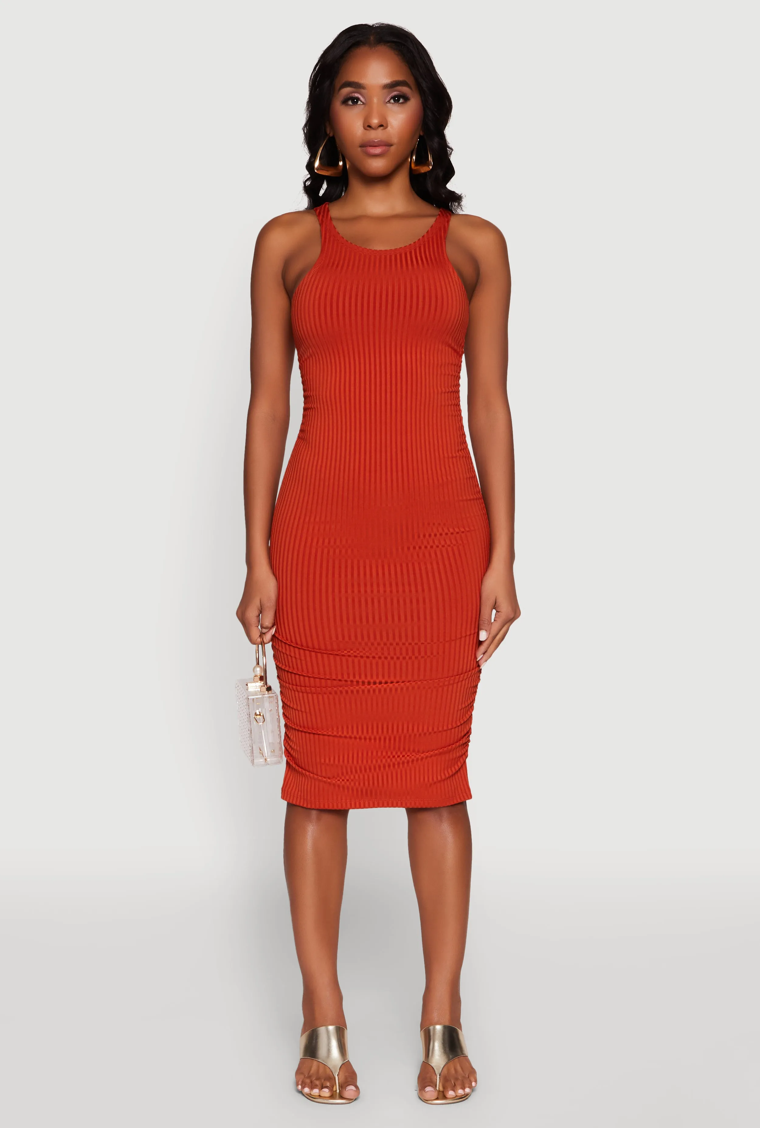 Rib Knit Tank Midi Dress sold by Rainbow product image thumbnail 2