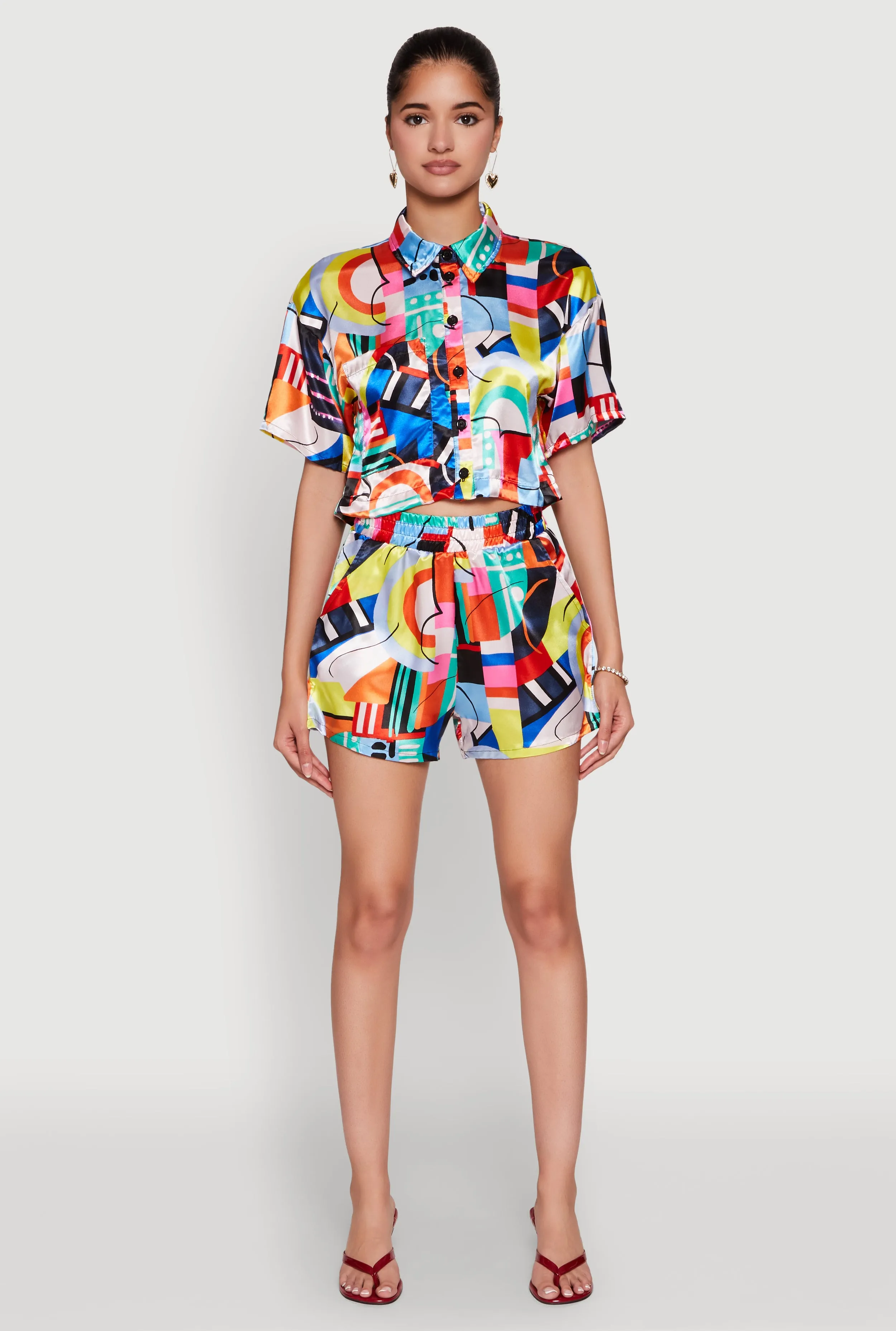 Abstract Print Shorts sold by Rainbow product image thumbnail 2