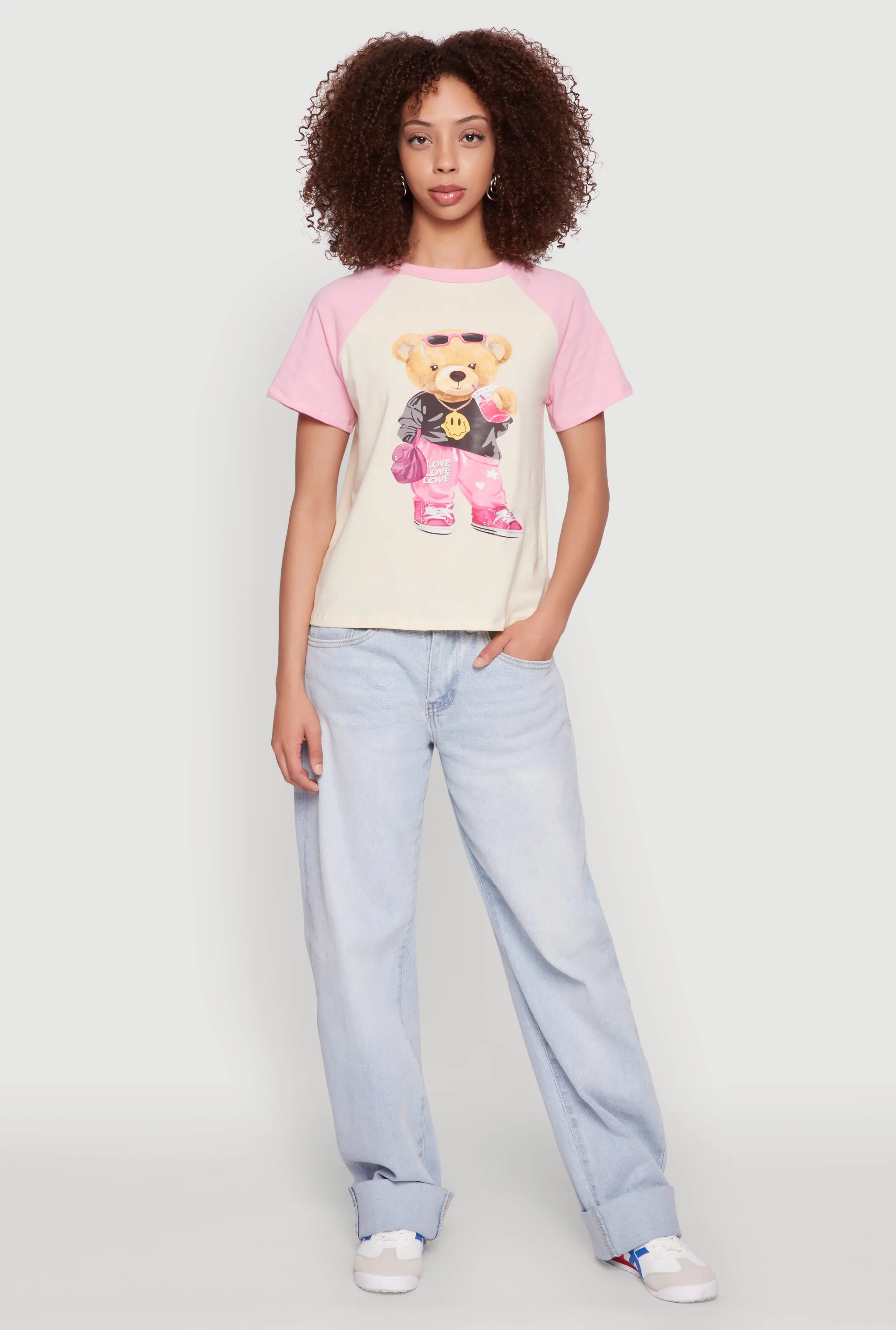 Bear Graphic Raglan Tee sold by Rainbow