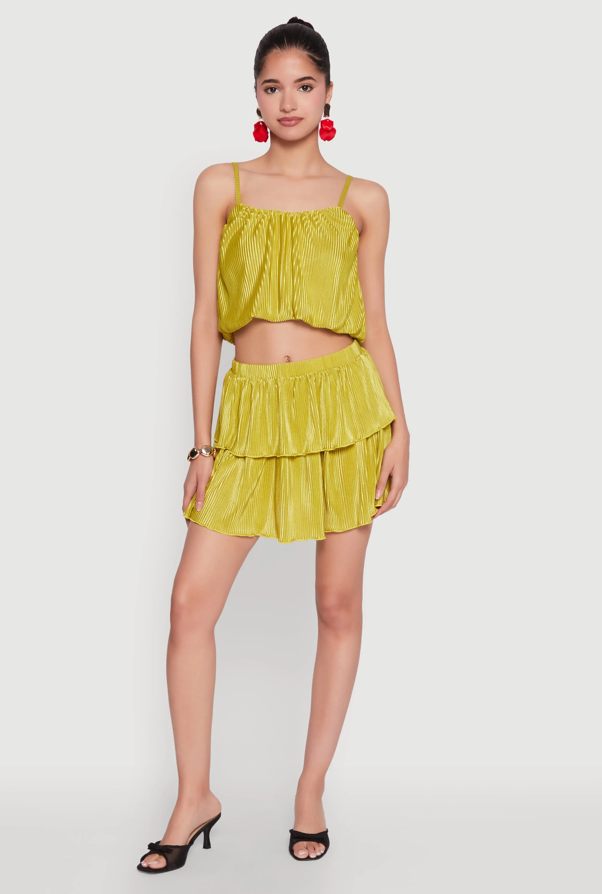 Plisse Cropped Cami sold by Rainbow product image thumbnail 3