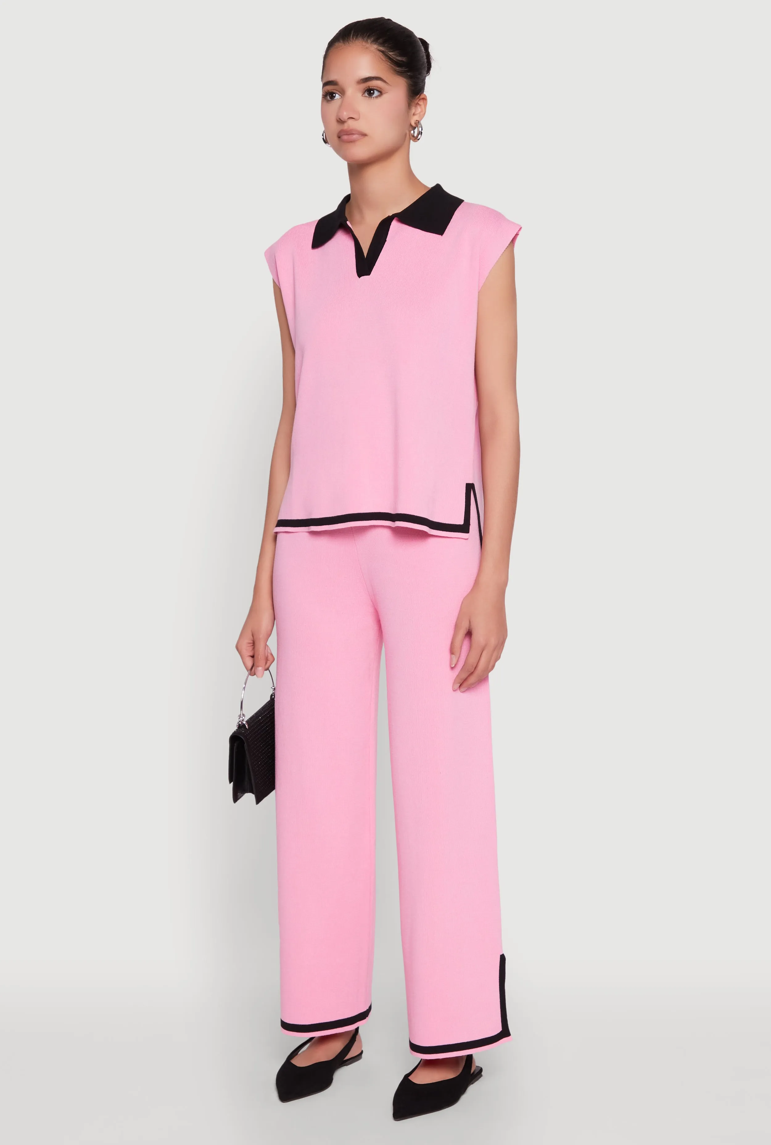 Daisy Contrast Trim Cap Sleeve Blouse sold by Rainbow product image thumbnail 5