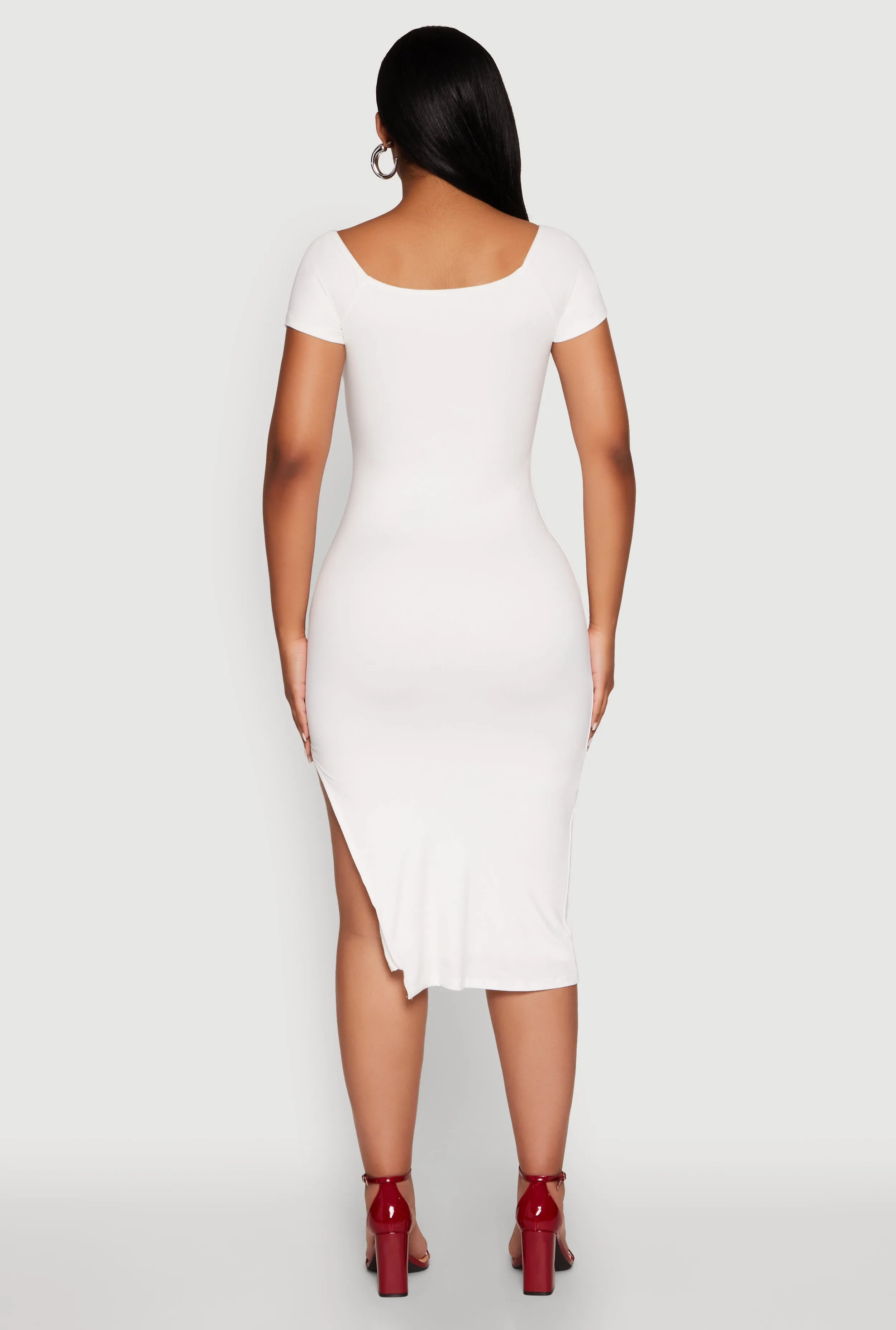 Haute Monde Side Slit Midi Dress sold by Rainbow product image thumbnail 5